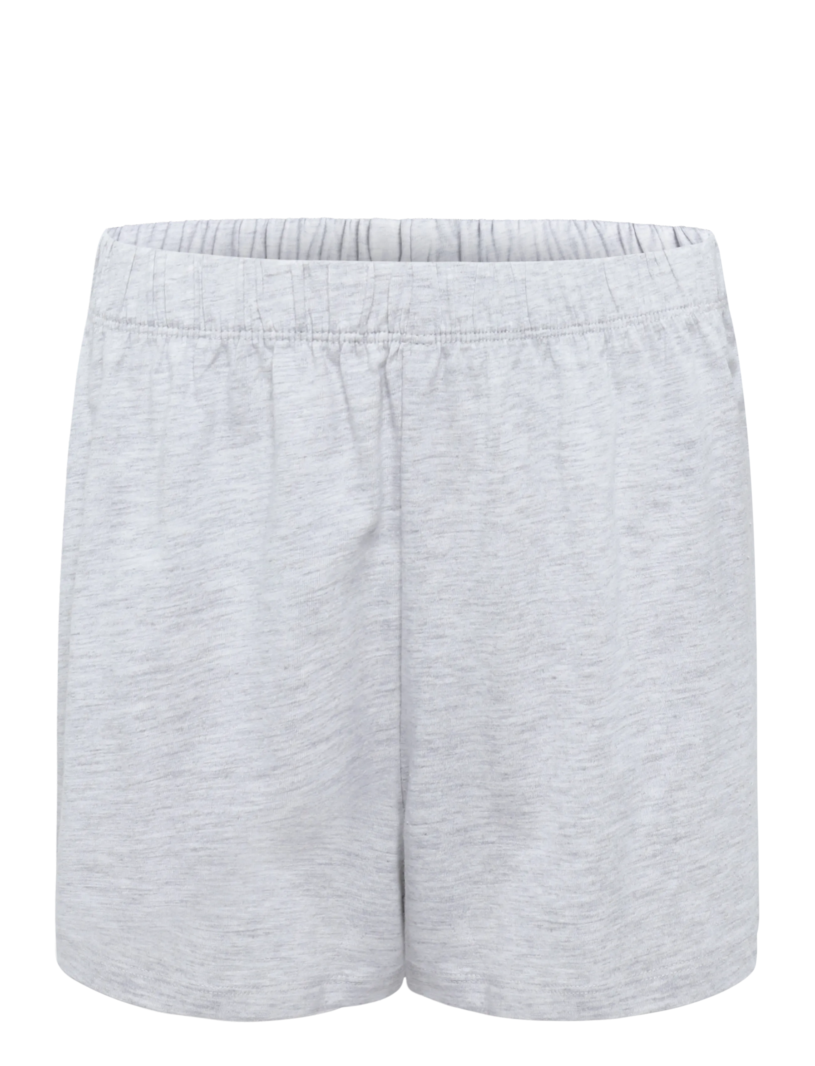 Hunkemöller - Pj Ss Short Co Emb Moon - soft grey melange - 3