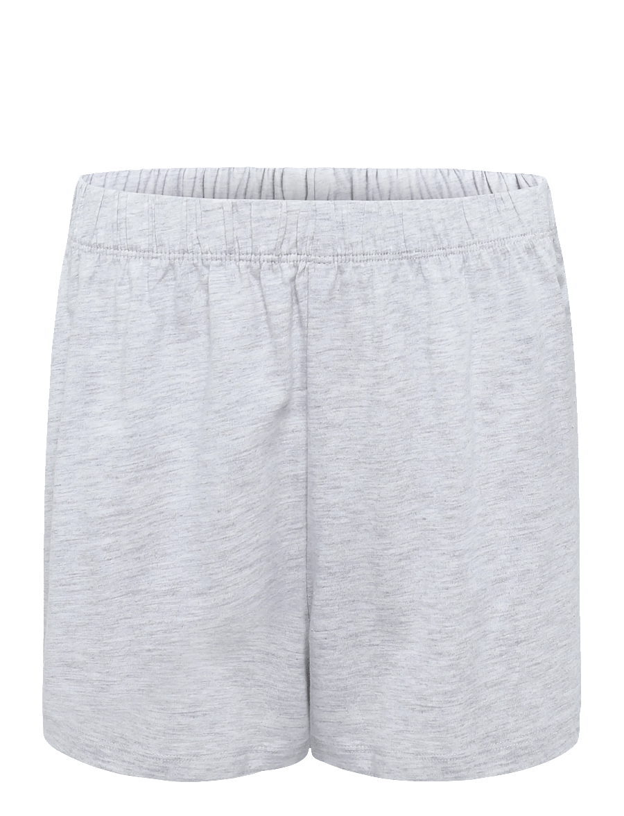 Hunkemöller - Pj Ss Short Co Emb Moon - soft grey melange - 3