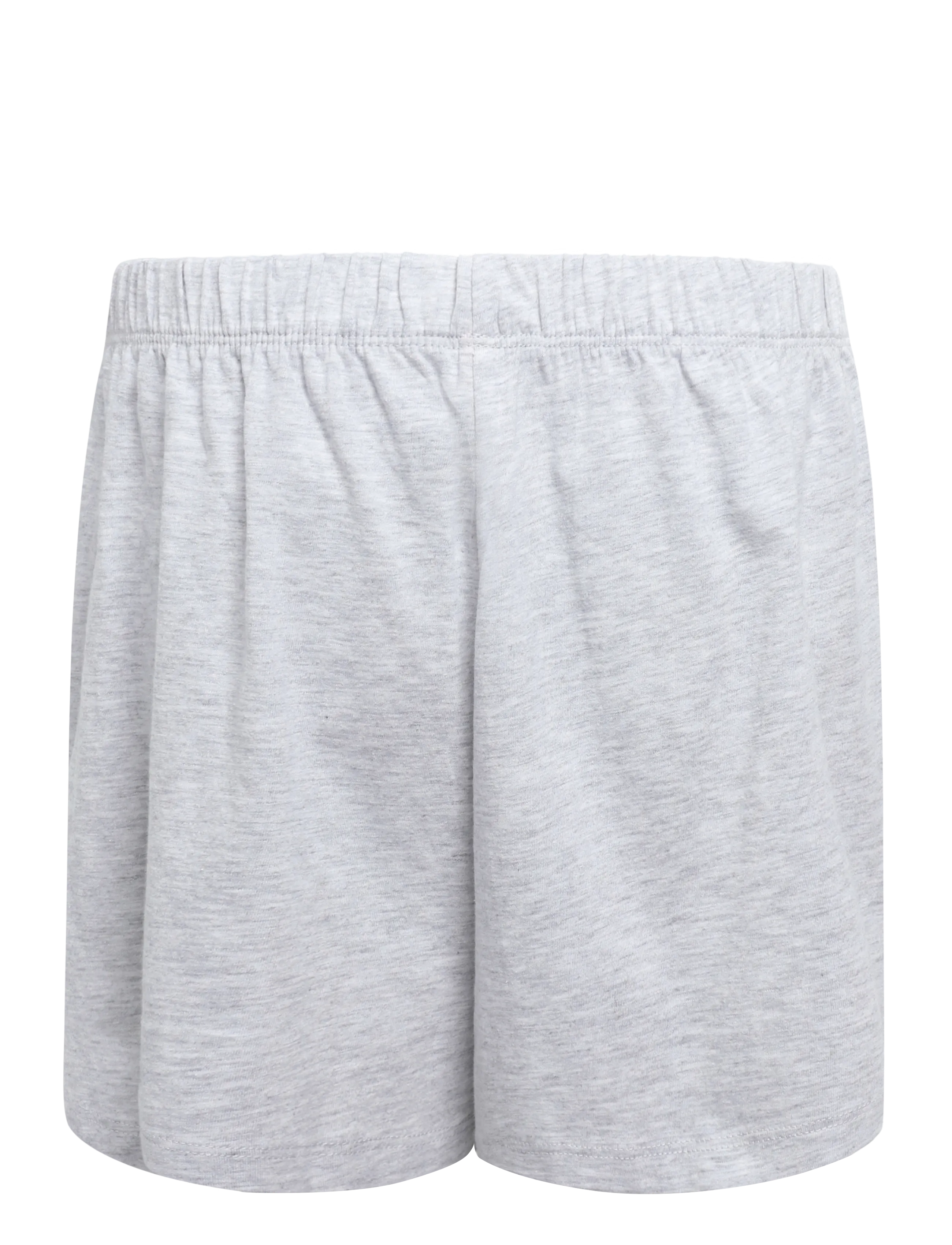 Hunkemöller - Pj Ss Short Co Emb Moon - soft grey melange - 4