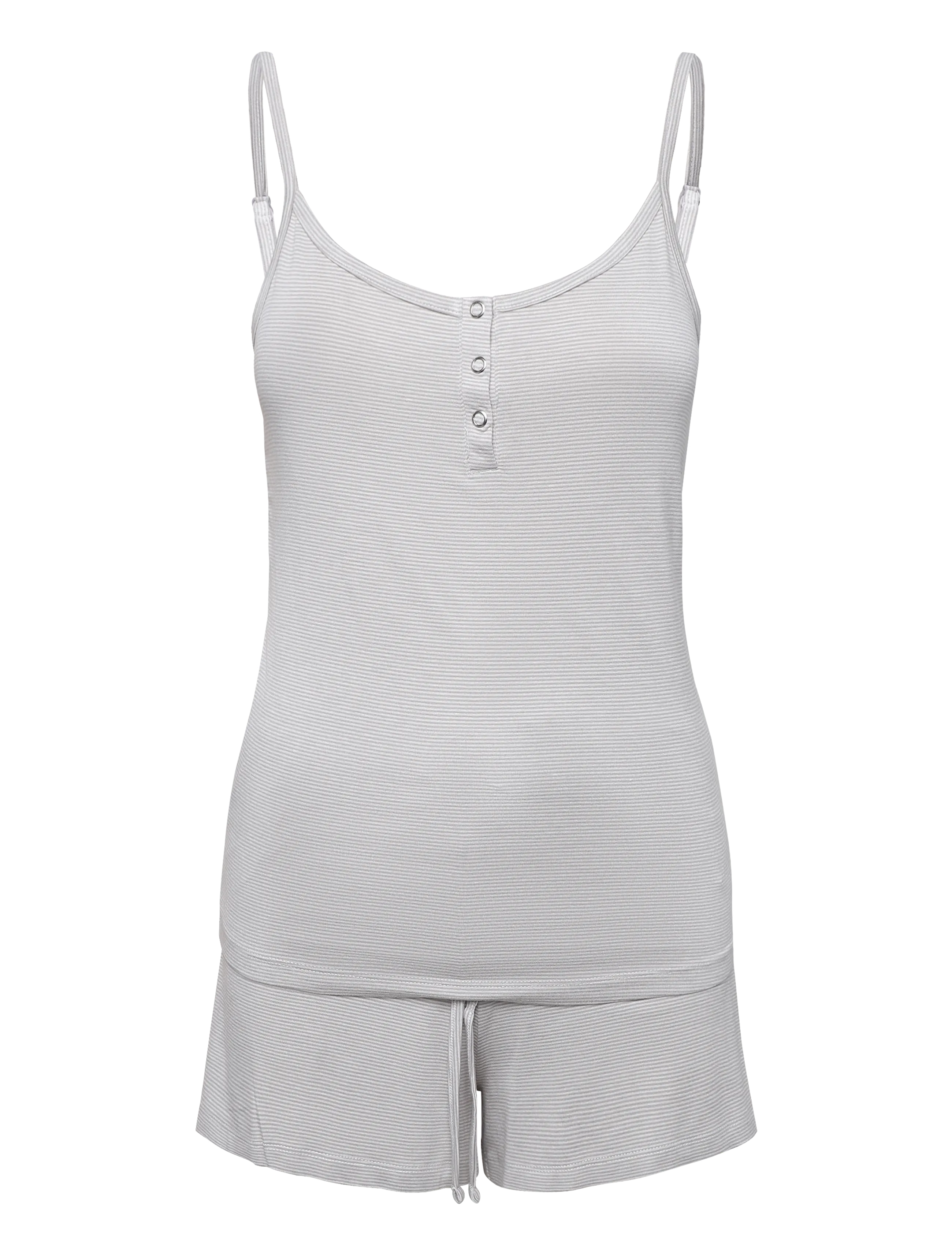 Hunkemöller Pj Cami Henley Thin Stripe - Nachtwäsche - VAPOR BLUE / blue
