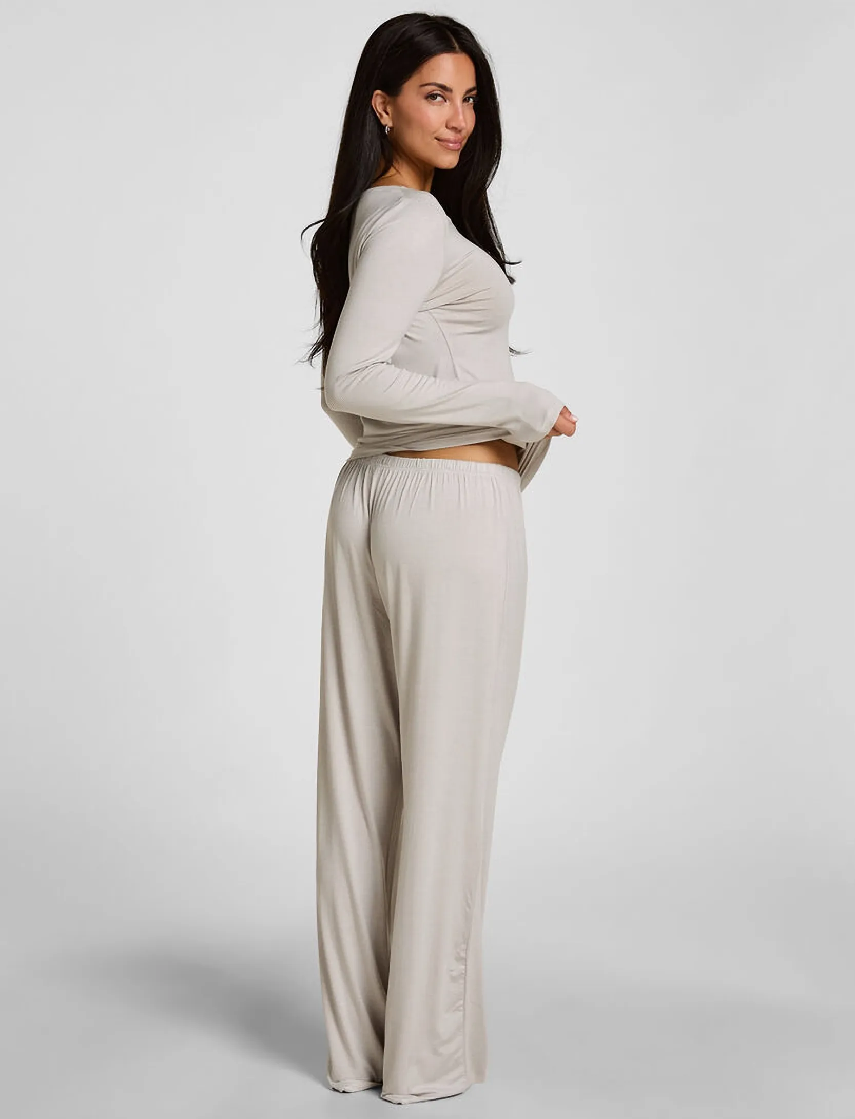 Hunkemöller Pj Ls Henley Thin Stripe pyjamas dam – bild 4