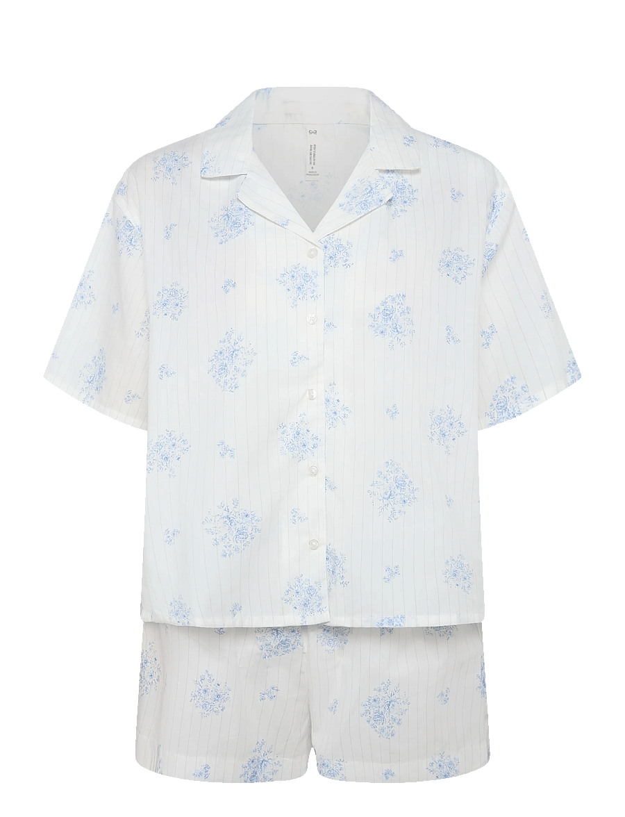Hunkemöller - PJ SS WOVEN PRINT - pyjamas - gardenia - 1