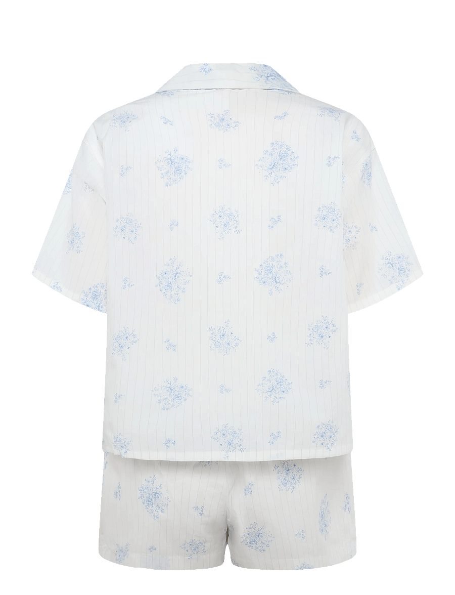 Hunkemöller - PJ SS WOVEN PRINT - pyjamas - gardenia - 2