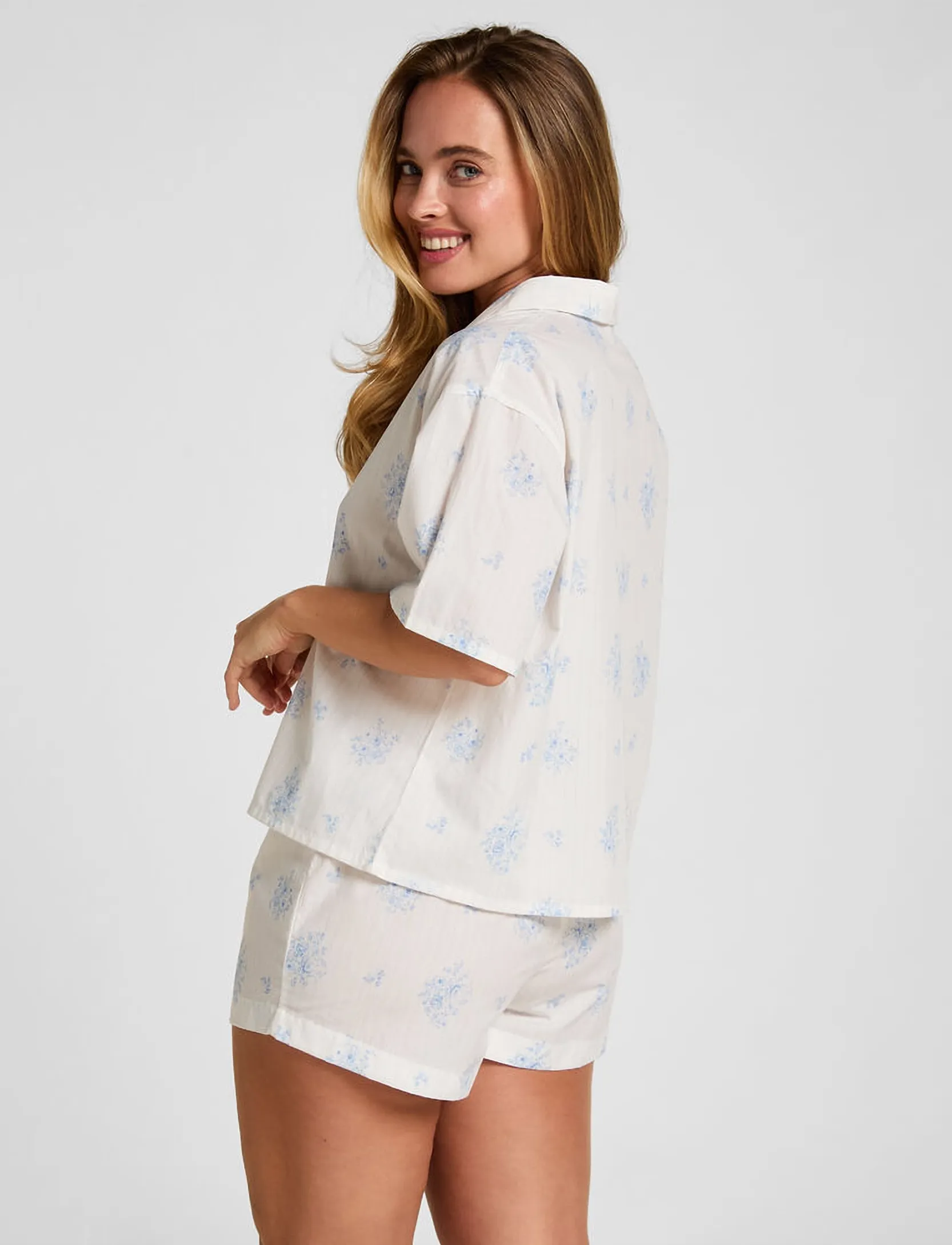 Hunkemöller Pj Ss Woven Print pyjamas dam – bild 3