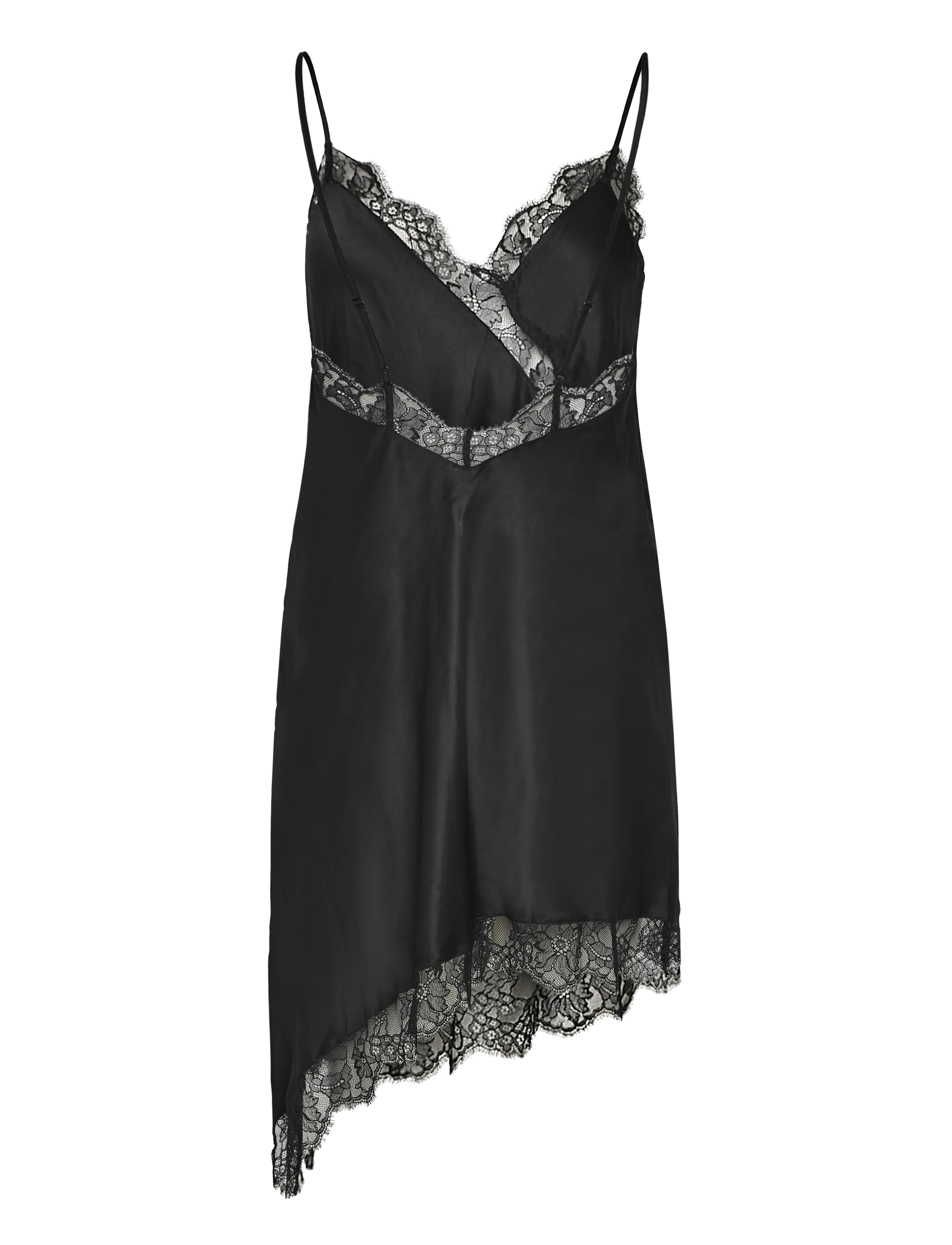 Hunkemöller - SD SATIN LACE ASYMMETRIC - sünnipäevakingitused - caviar - 2