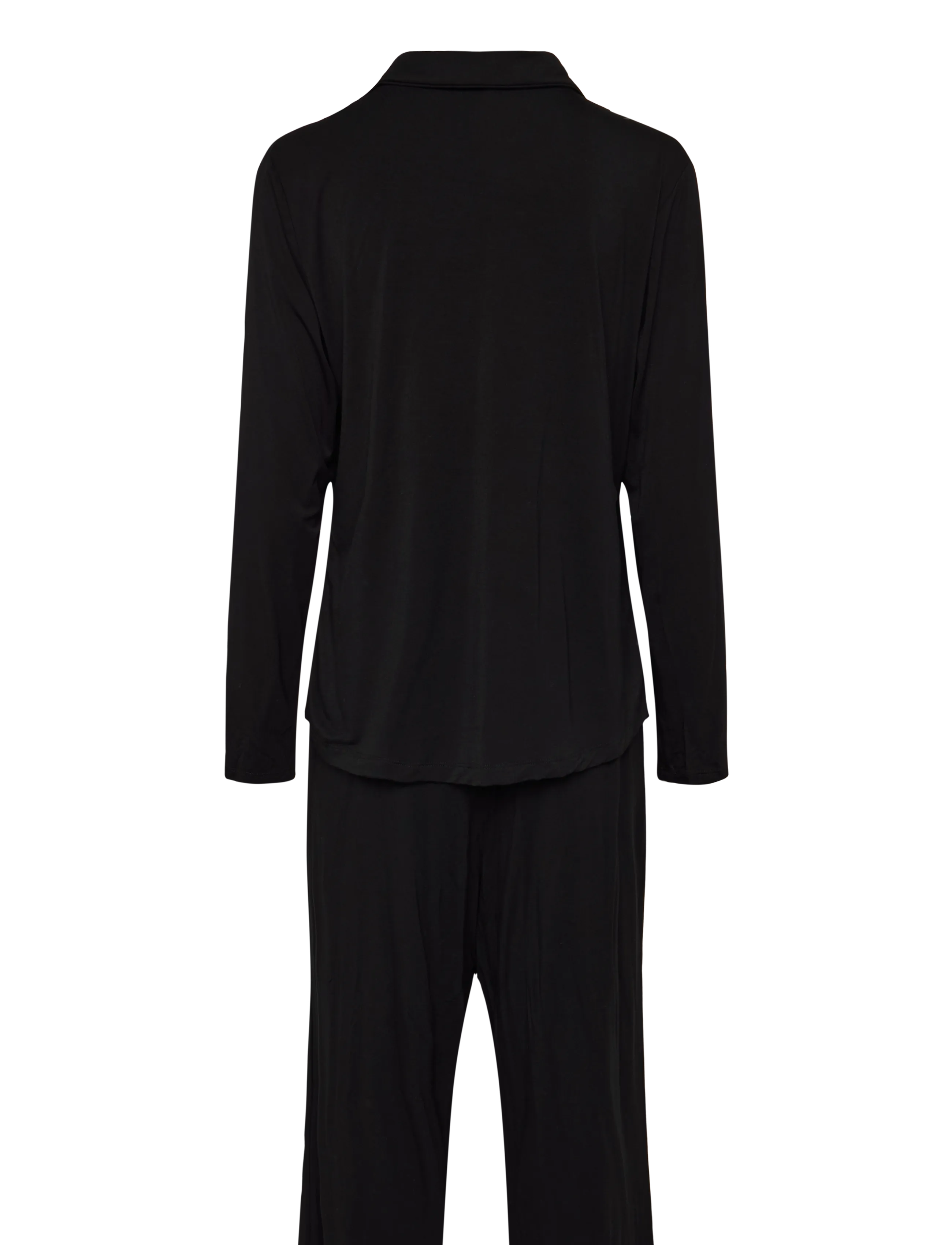 Hunkemöller - PJ LS JERSEY ESSENTIAL - black - 1