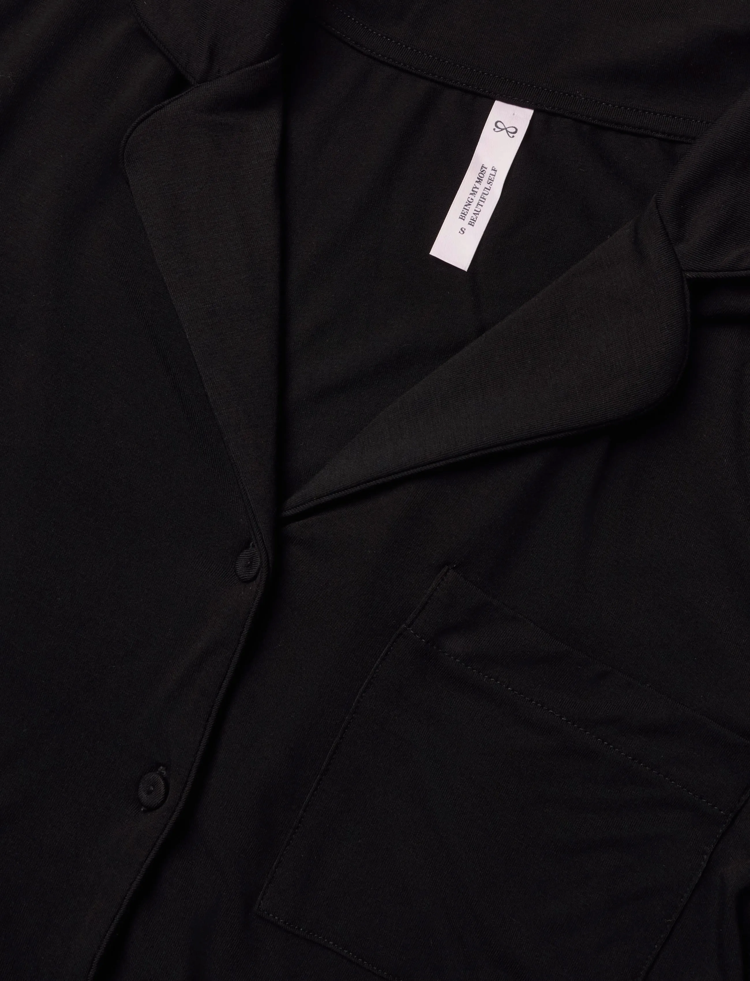 Hunkemöller - PJ LS JERSEY ESSENTIAL - black - 4