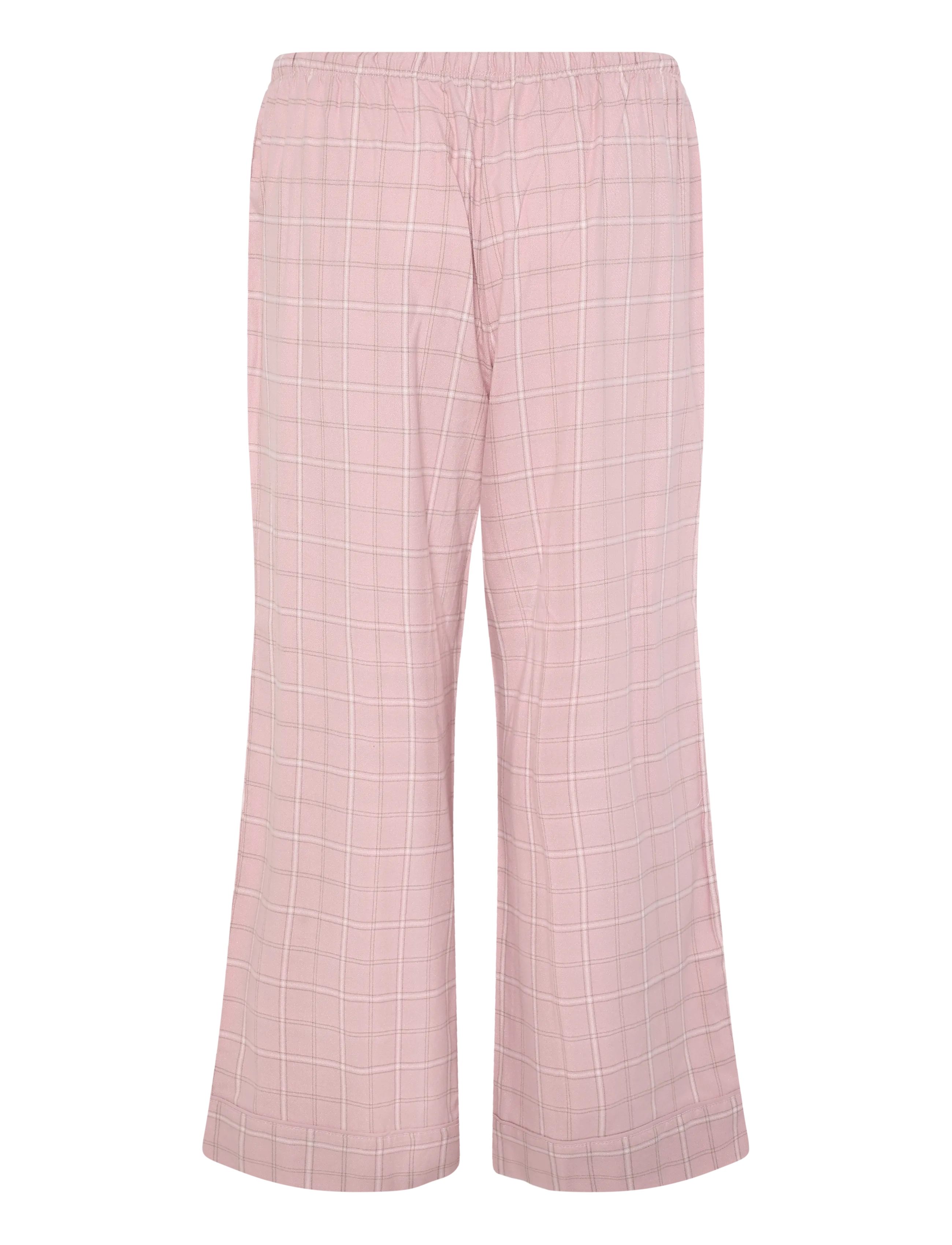 Hunkemöller - PETITE PANT VIS CO WVN CHECK - hose mit geradem bein - lotus - 2