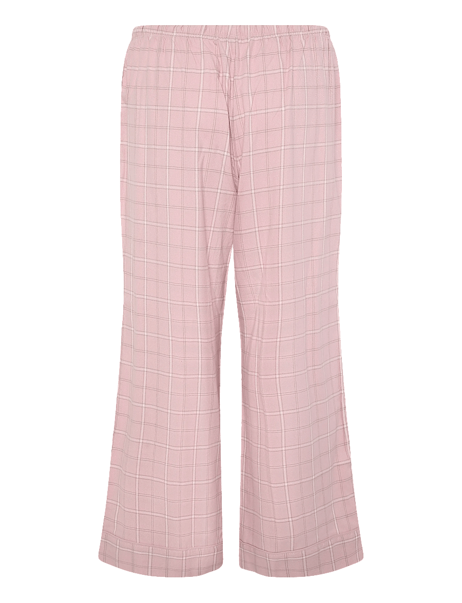 Hunkemöller - PETITE PANT VIS CO WVN CHECK - hose mit geradem bein - lotus - 2