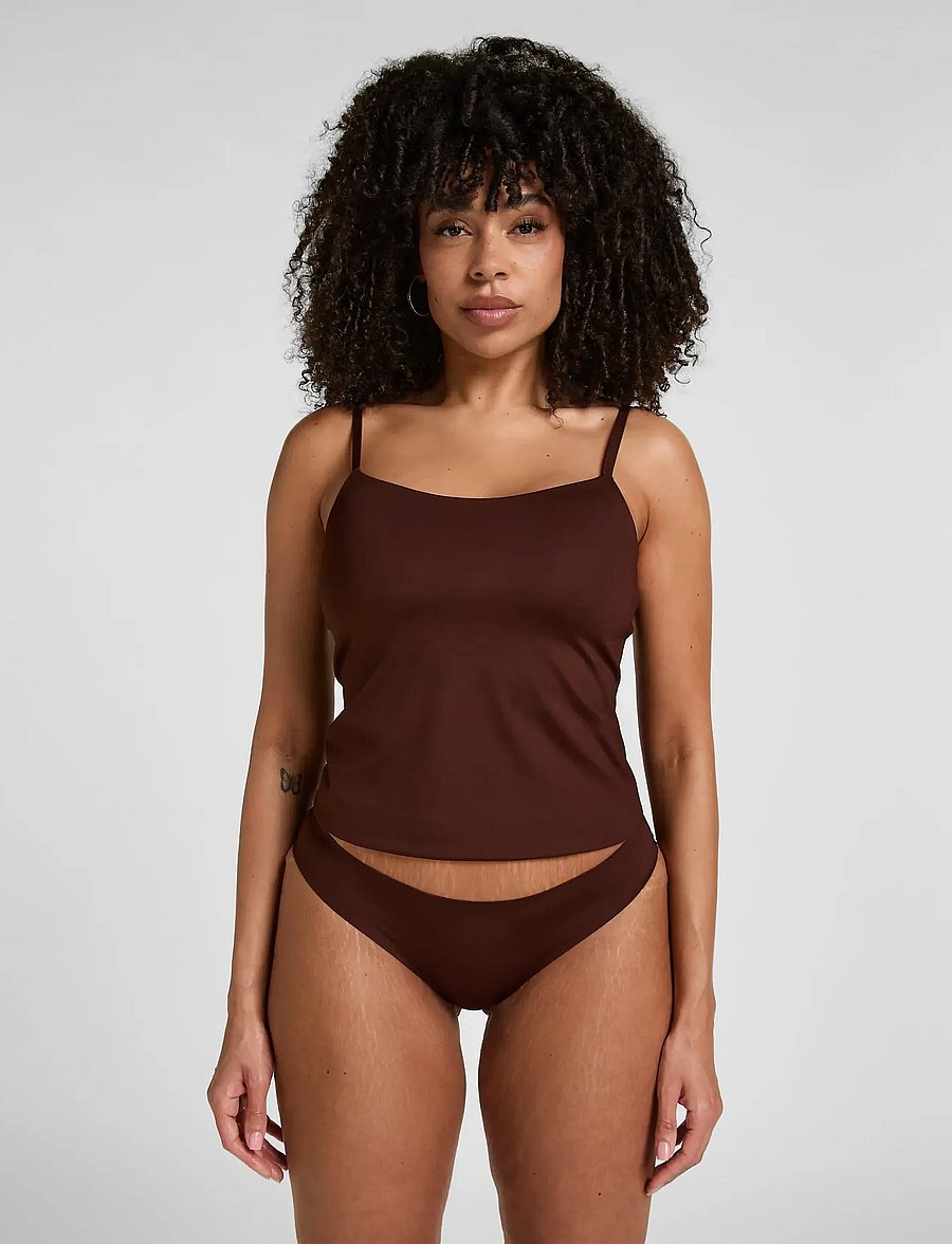 Hunkemöller - Ultimate Comfort Cami Top - bh-linnen - chicory coffee - 0