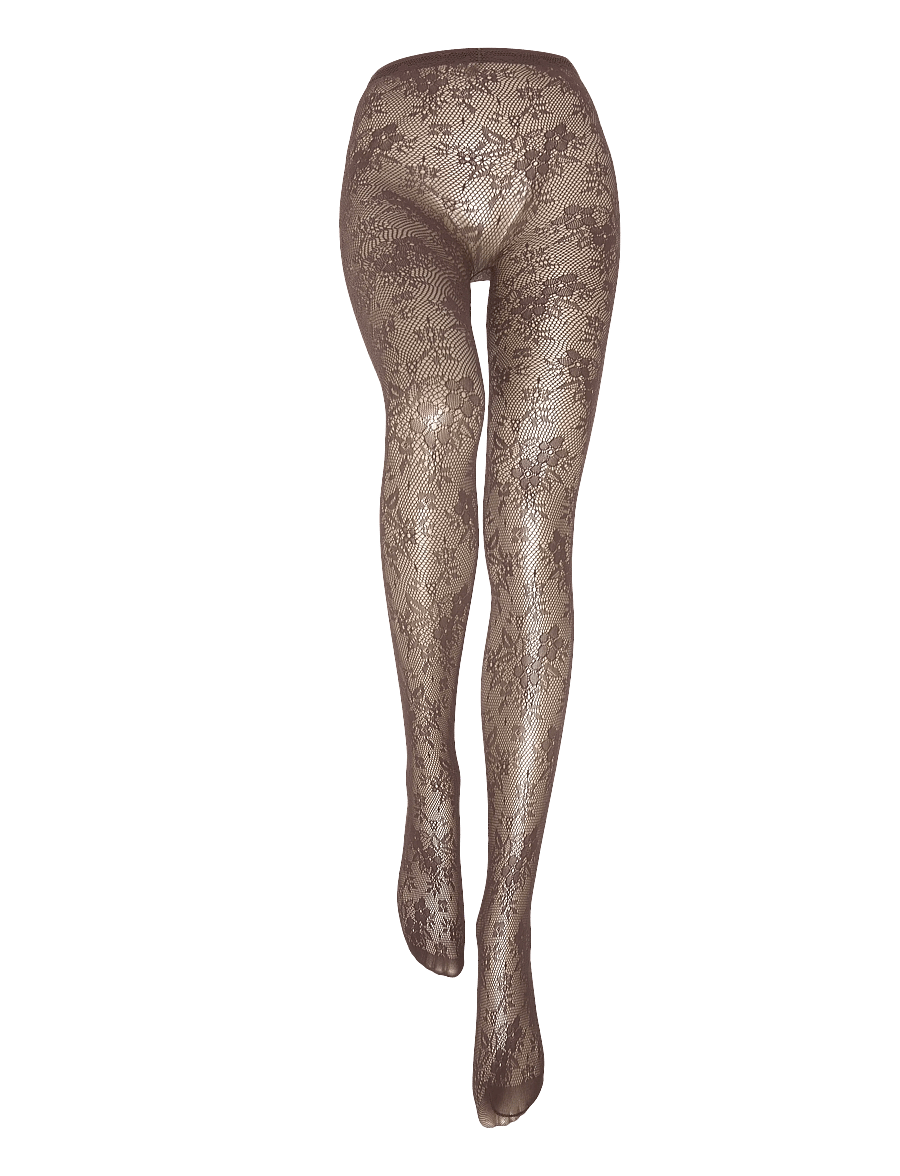 Hunkemöller - TI ALLOVER LACE FISHNET - særlige begivenheder - chicory coffee - 1