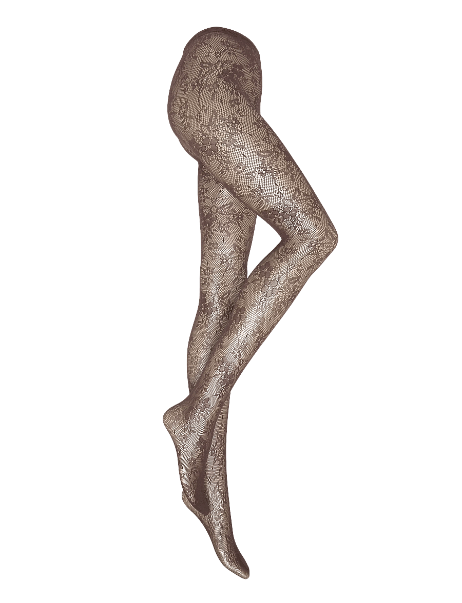 Hunkemöller - TI ALLOVER LACE FISHNET - særlige begivenheder - chicory coffee - 3