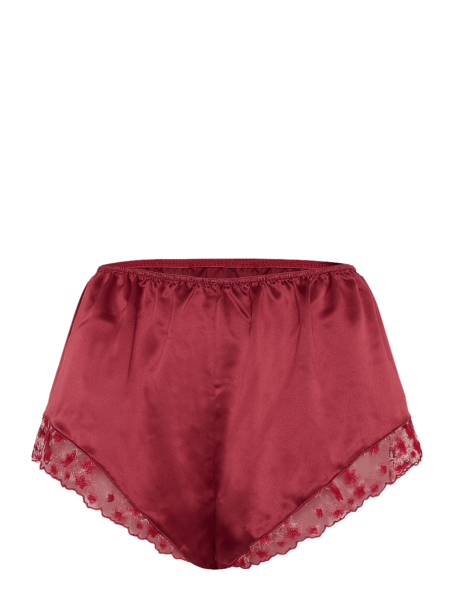 Hunkemöller - SHORT SATIN EMBR CHLOE - pyjamasshorts - cabernet - 1