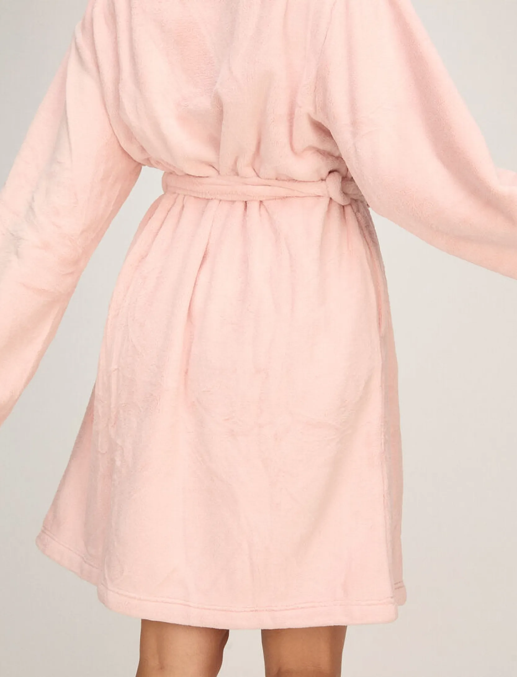 Hunkemöller - ROBE SHORT FLUFFY FLEECE - hommikumantlid - lotus - 5