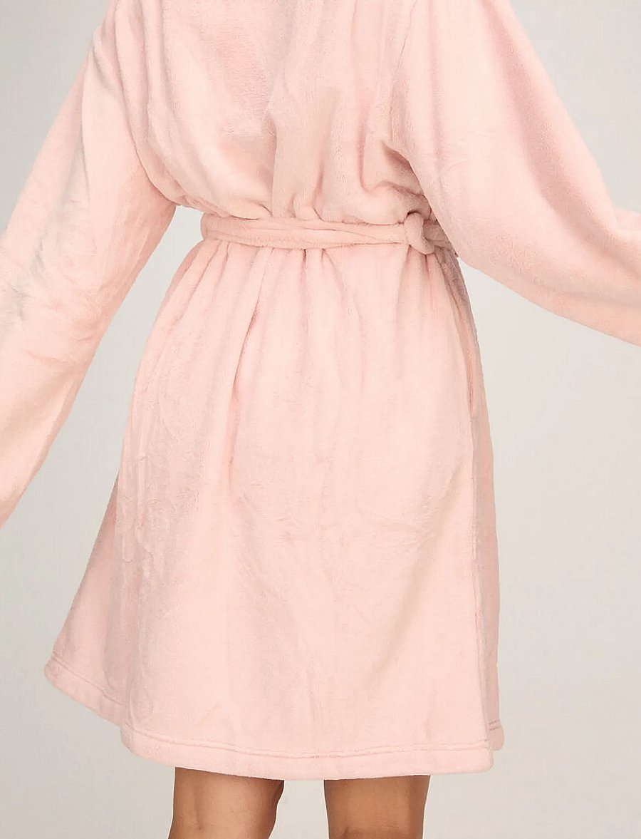 Hunkemöller - ROBE SHORT FLUFFY FLEECE - hommikumantlid - lotus - 5