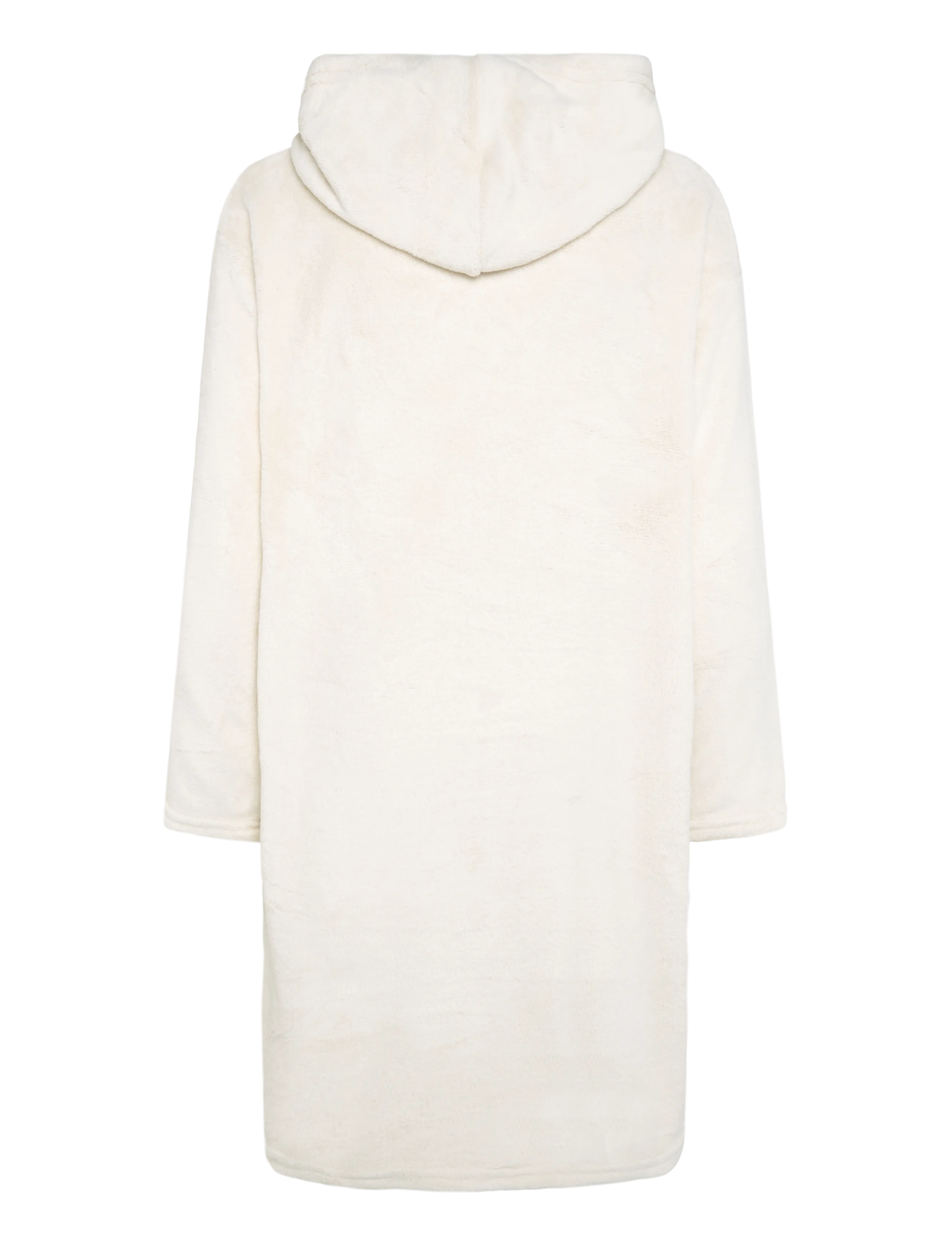 Hunkemöller - PONCHO FLUFFY FLEECE HOOD - korte kjoler - gardenia - 2