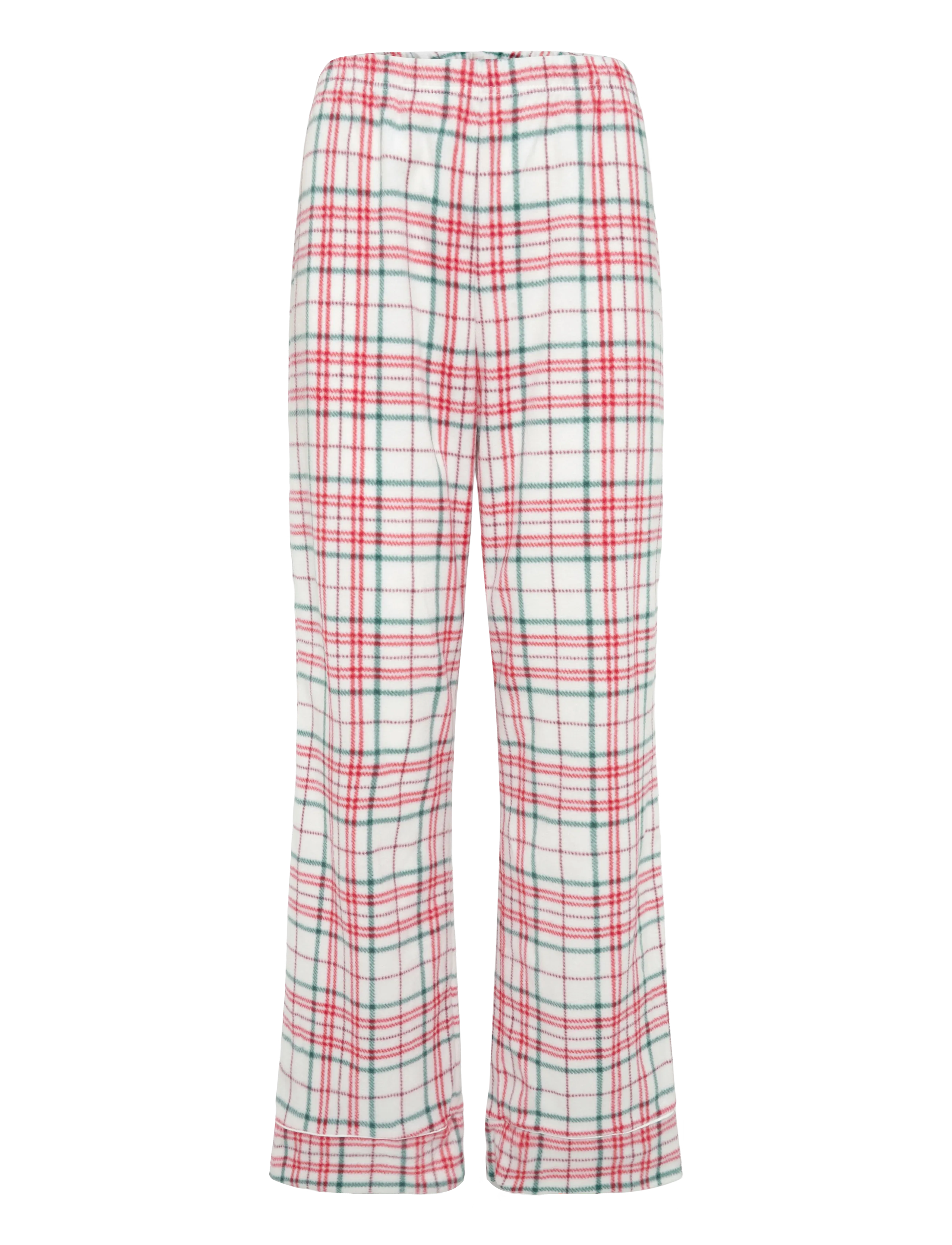 Hunkemöller - PJ LS POLAR FLEECE CHECK - birthday gifts - white alyssum - 3