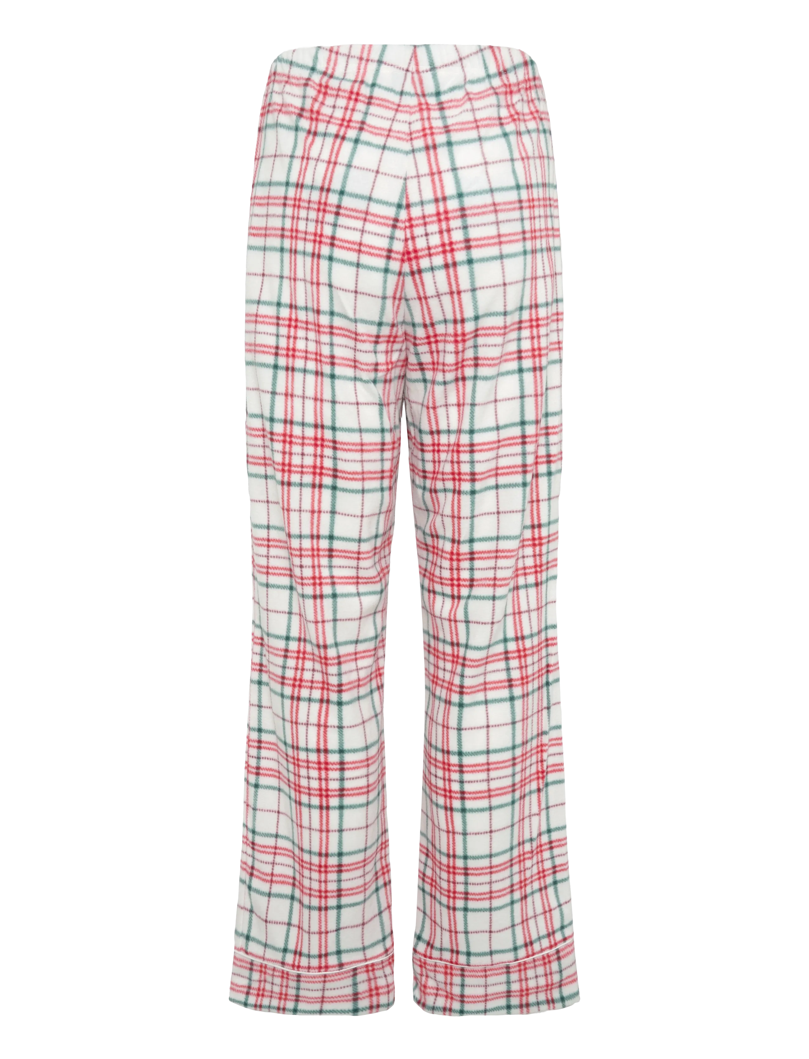 Hunkemöller - PJ LS POLAR FLEECE CHECK - birthday gifts - white alyssum - 4