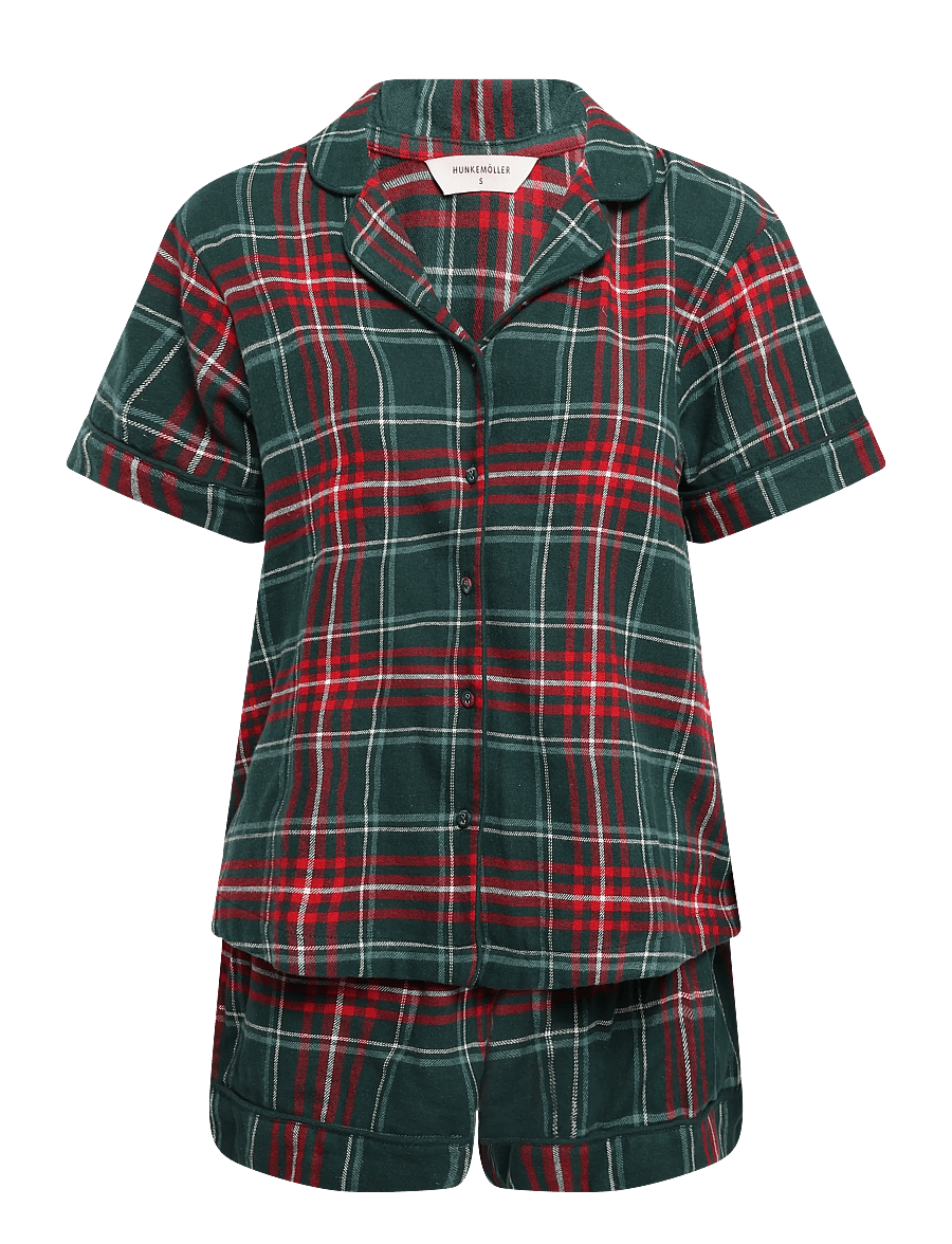 Hunkemöller - PJ SHORT FLANNEL TWILL CHECK - pyjamasshorts - ponderosa pine - 0