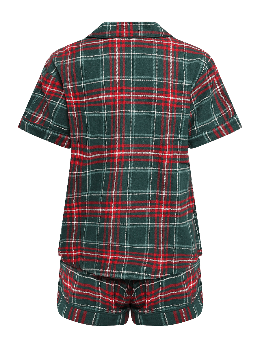Hunkemöller - PJ SHORT FLANNEL TWILL CHECK - pyjamasshorts - ponderosa pine - 1