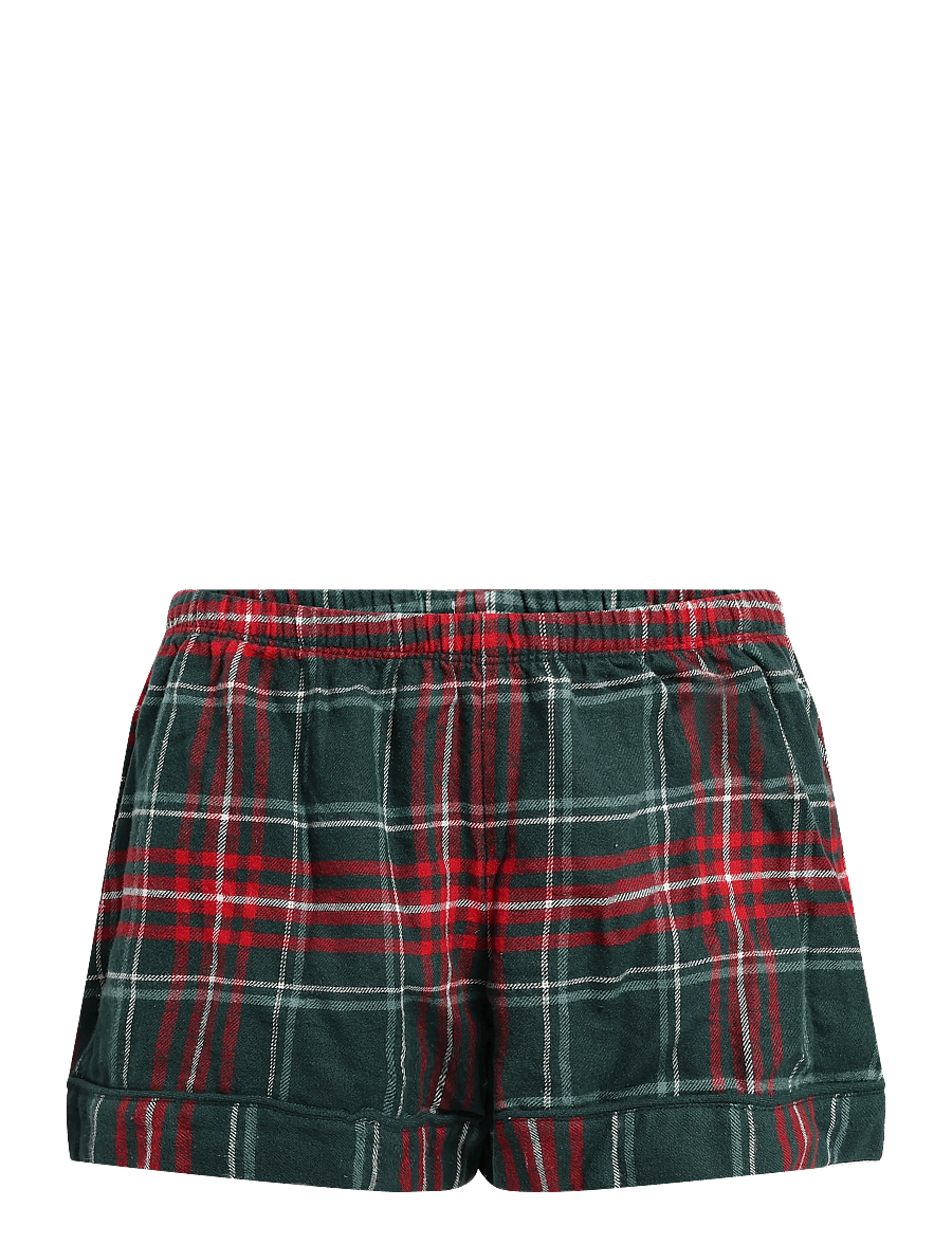 Hunkemöller - PJ SHORT FLANNEL TWILL CHECK - pyjamasshorts - ponderosa pine - 2