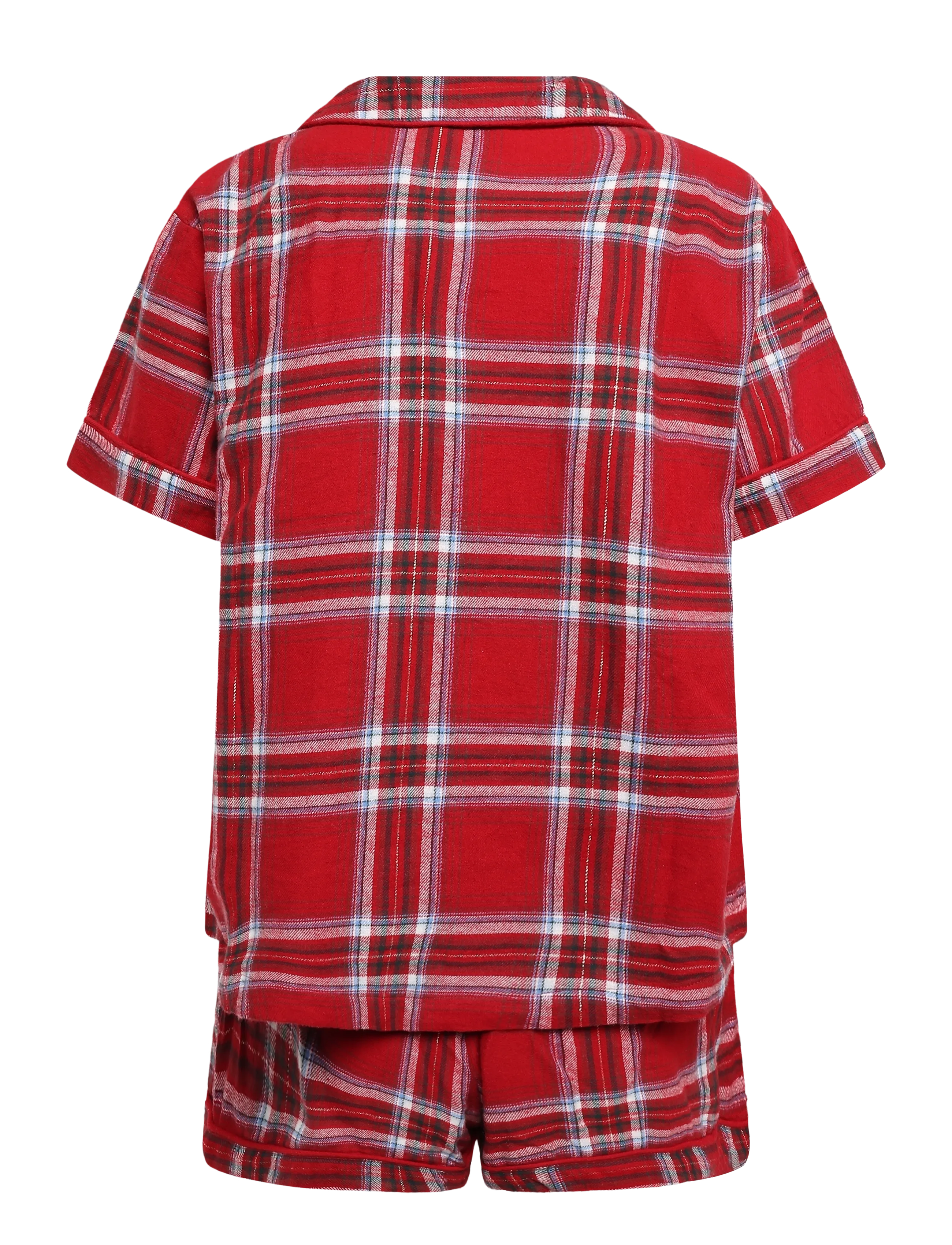 Hunkemöller - PJ SHORT FLANNEL TWILL CHECK - die niedrigsten preise - savvy red - 2