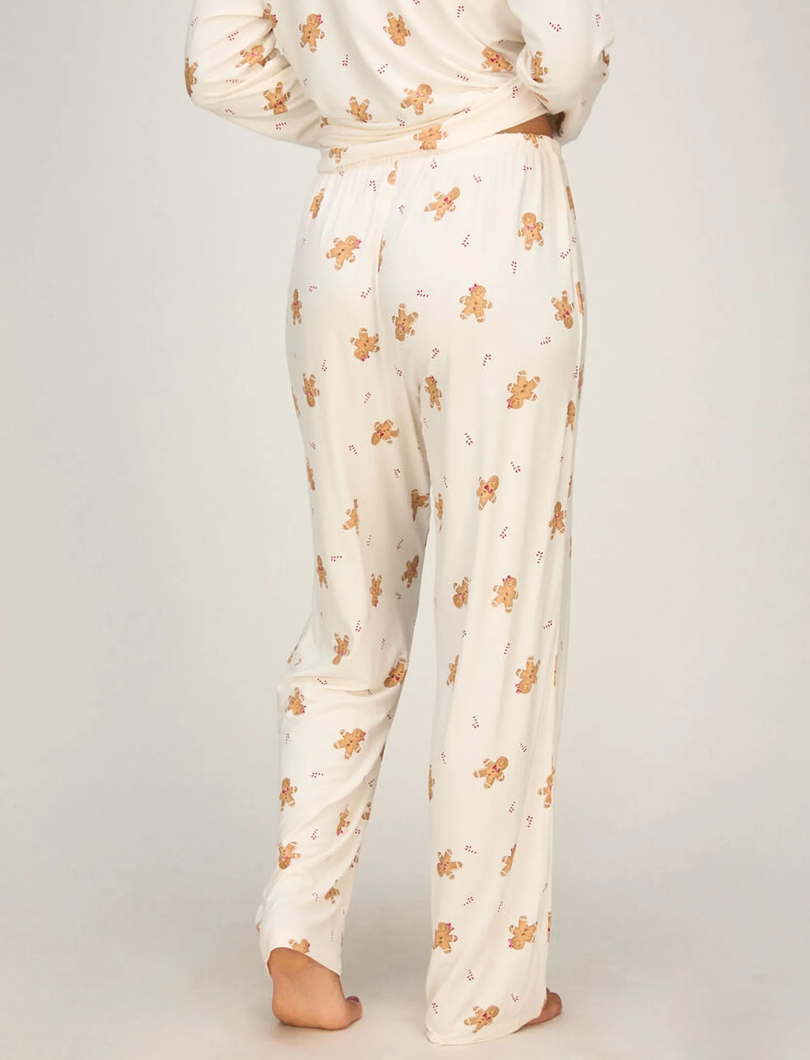 Hunkemöller - PANT JERSEY ESS PRINT - gardenia - 4