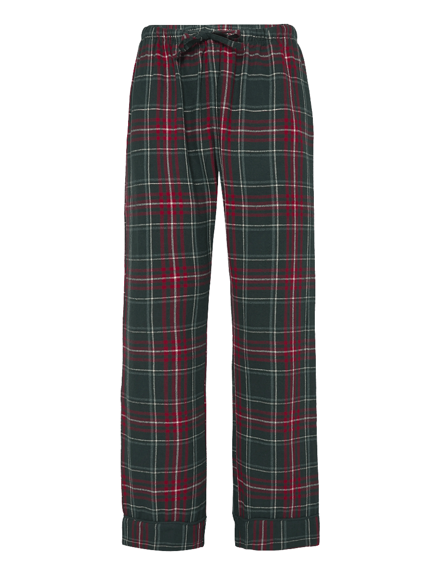 Hunkemöller - PANT FLANNEL STRAIGHT CHECK - hose mit geradem bein - ponderosa pine - 0