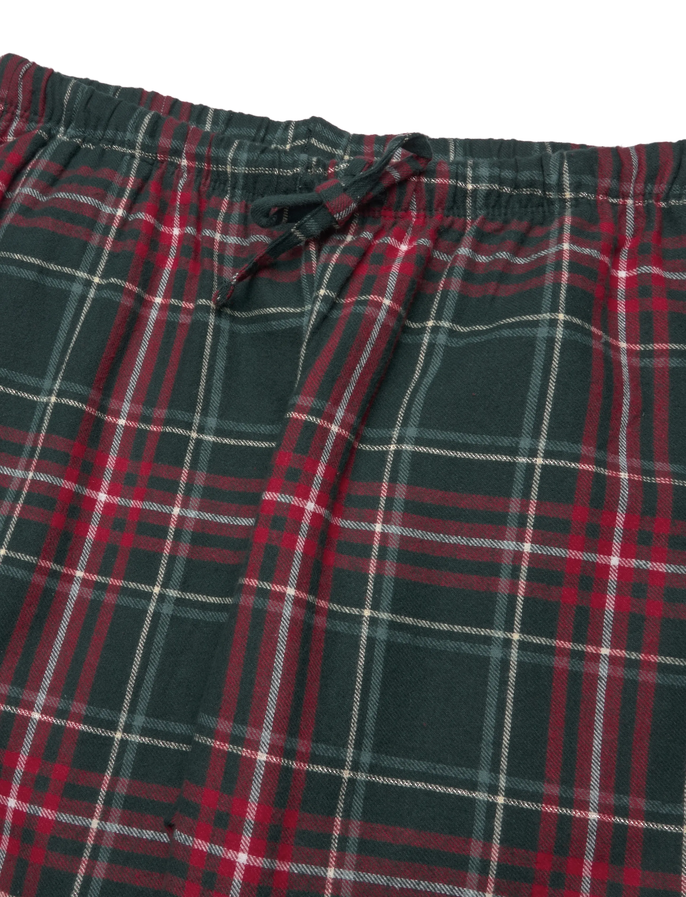 Hunkemöller - PANT FLANNEL STRAIGHT CHECK - straight leg trousers - ponderosa pine - 2