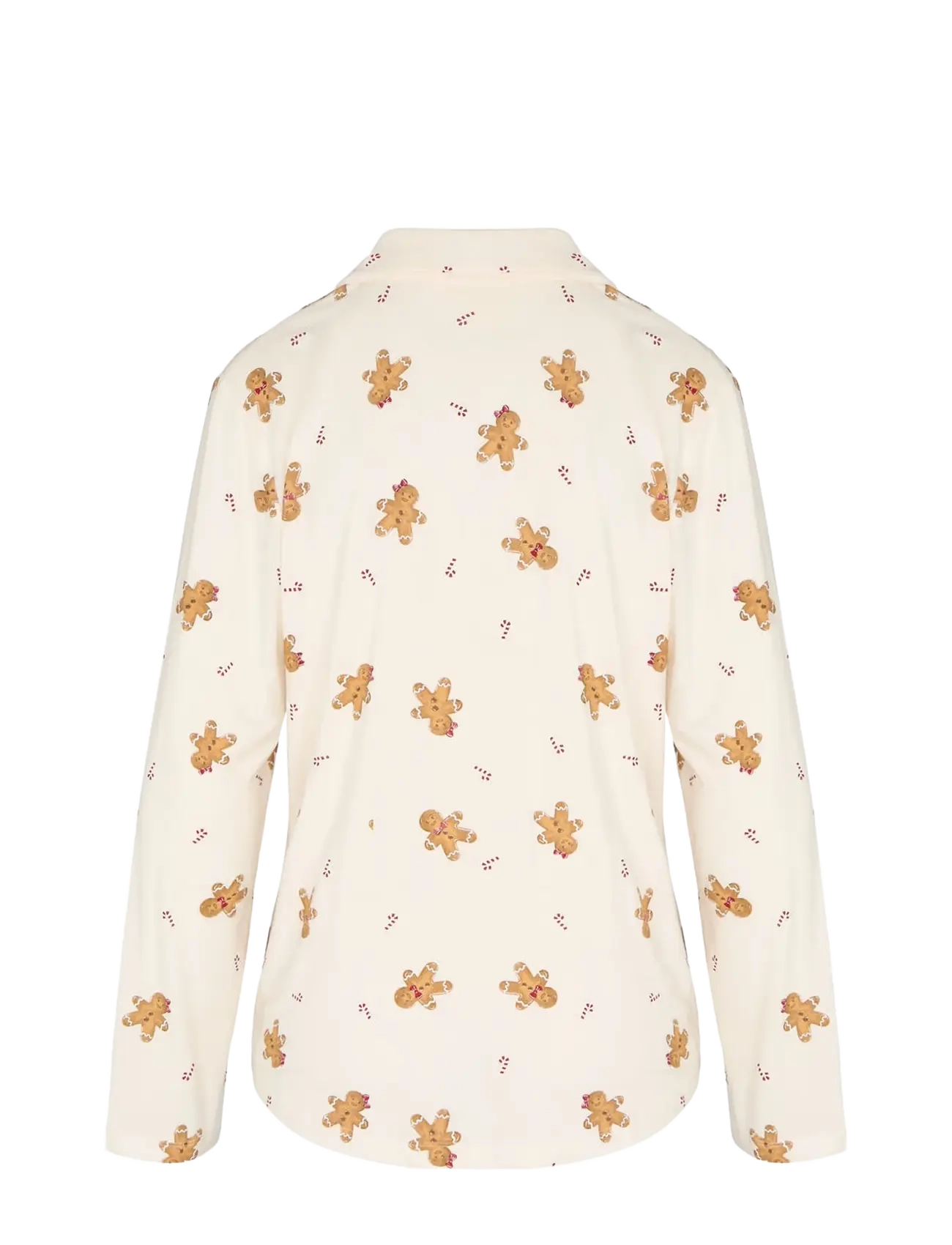 Hunkemöller - JACKET LS JERSEY ESS PRINT - long-sleeved shirts - gardenia - 2