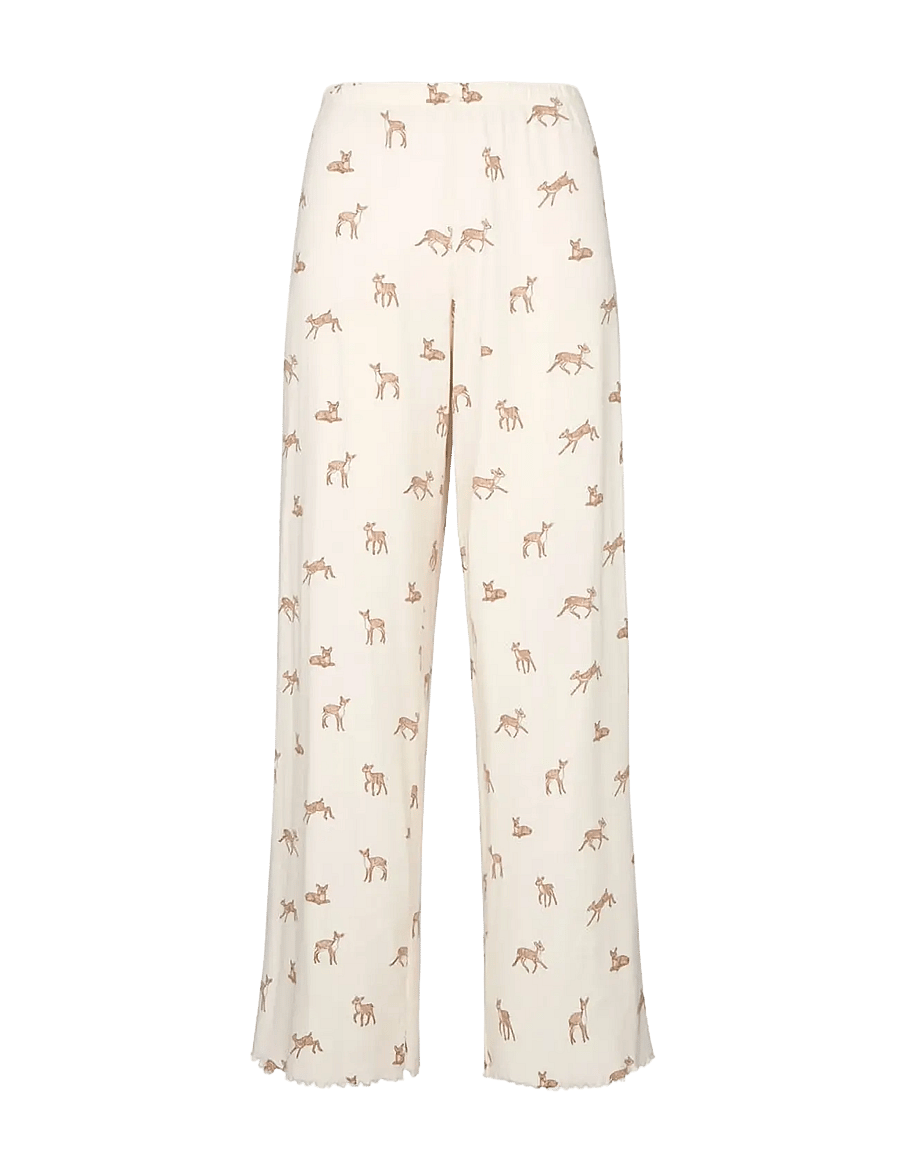 Hunkemöller - PANT LOOSE POINTELLE DEER - gardenia - 2