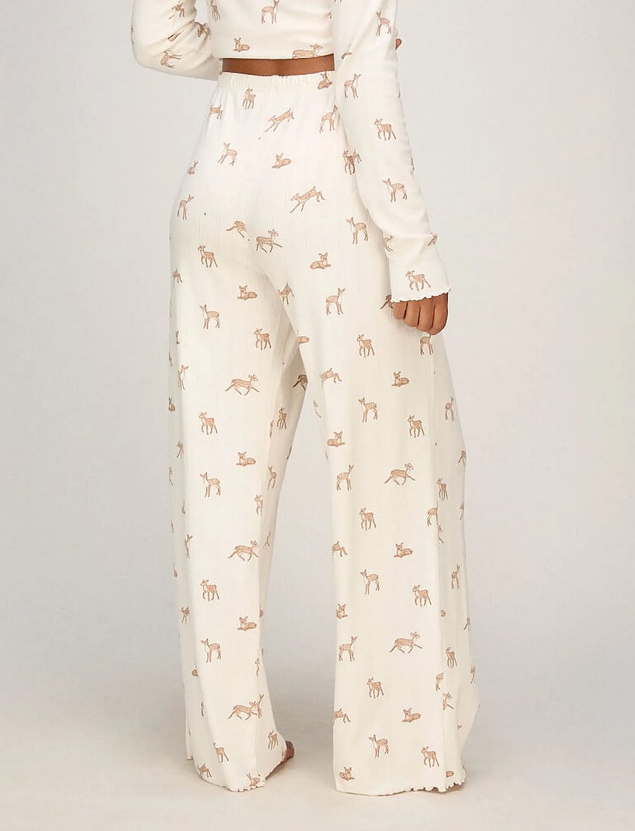 Hunkemöller - PANT LOOSE POINTELLE DEER - gardenia - 3