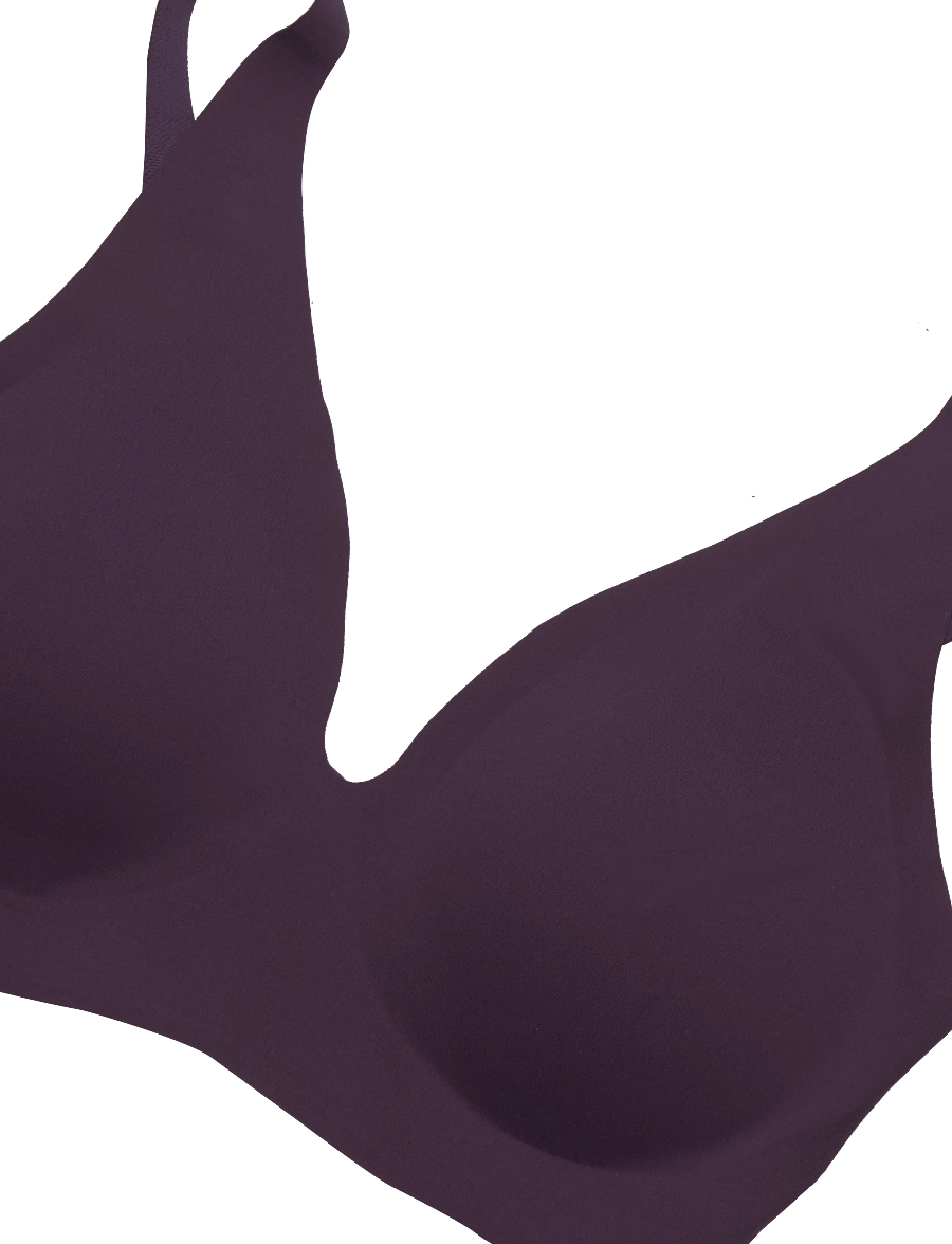 Hunkemöller - SUPER COMFORT BRALE - non wired bras - blackberry wine - 2
