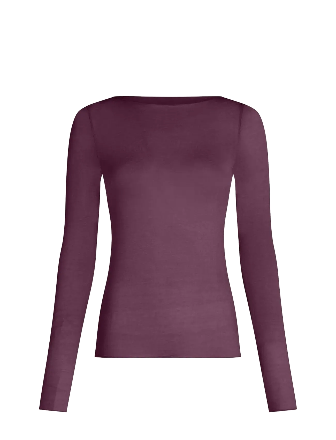 Hunkemöller Top LS Boatneck Intimates - Vardagsstil - BLACKBERRY WINE / burgundy