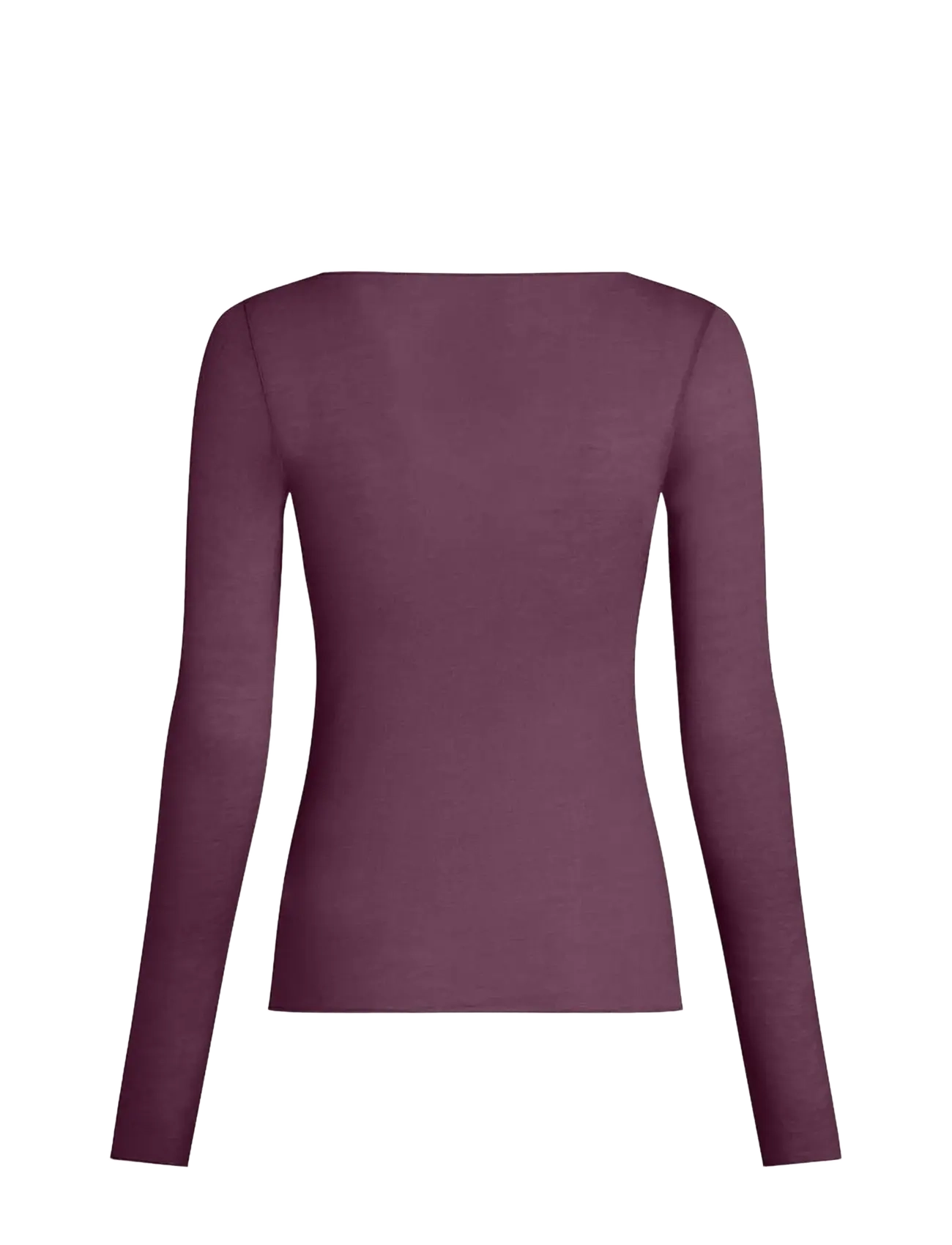 Hunkemöller - Top LS Boatneck Intimates - Överdelar - blackberry wine - 2
