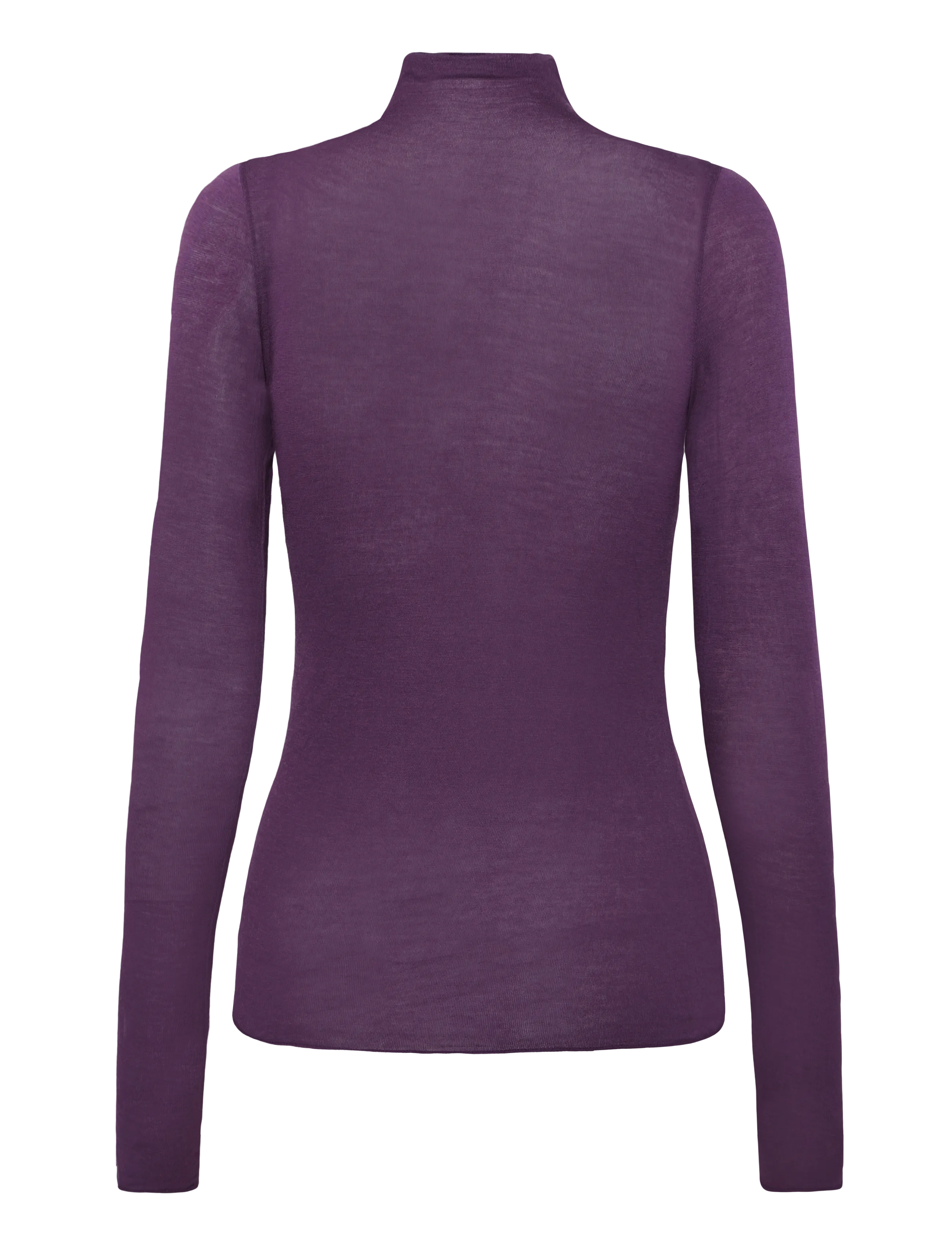 Hunkemöller - Top Ls Turtleneck Intimates - tops - blackberry wine - 2