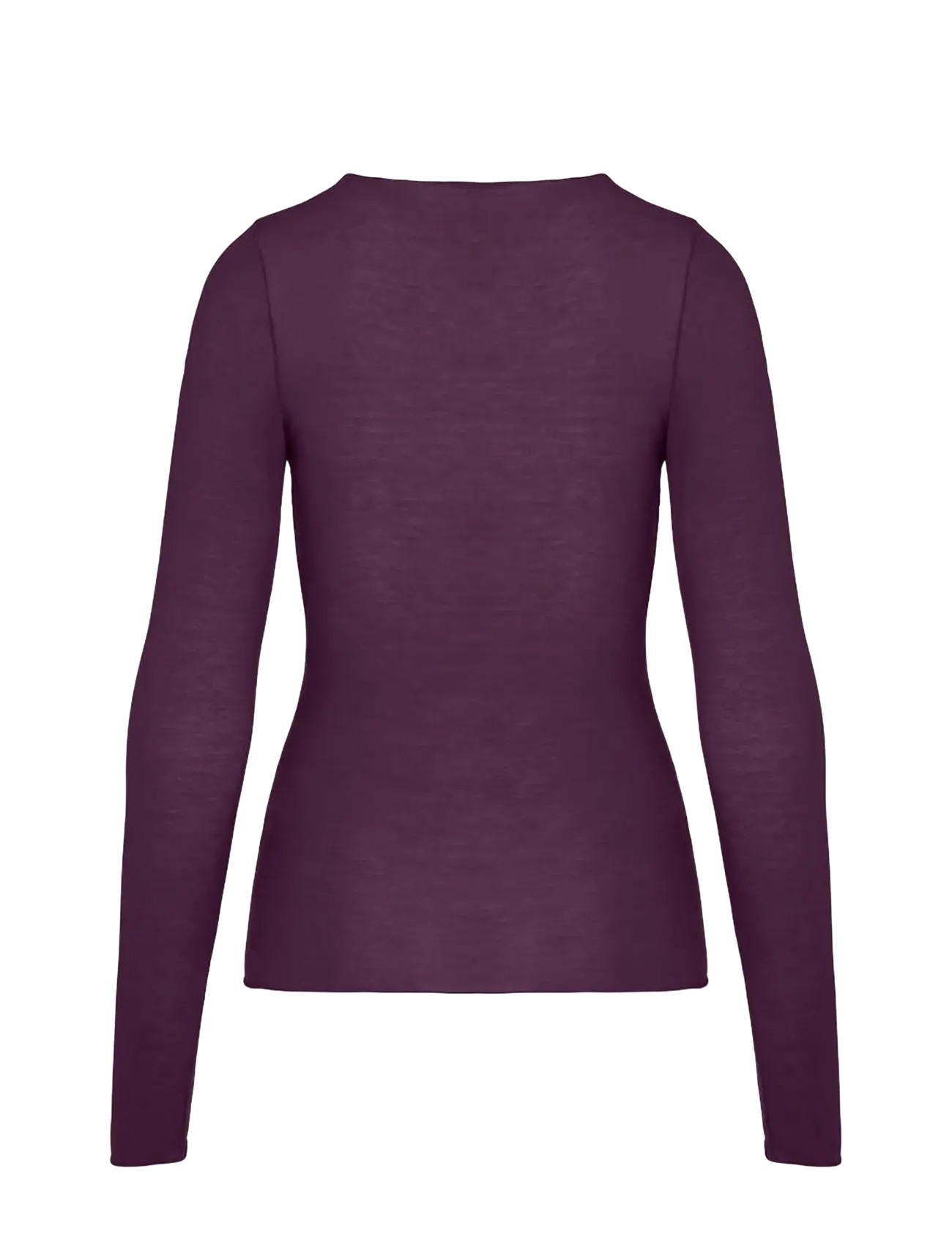 Hunkemöller - TOP LS V-NECK LACE INTIMATES - blackberry wine - 2