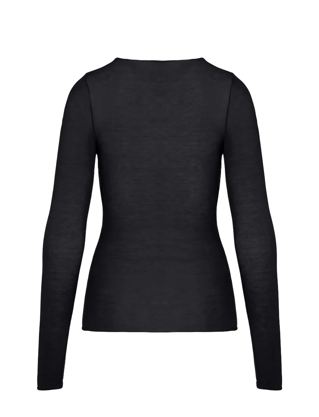 Hunkemöller - TOP LS V-NECK LACE INTIMATES - black - 2