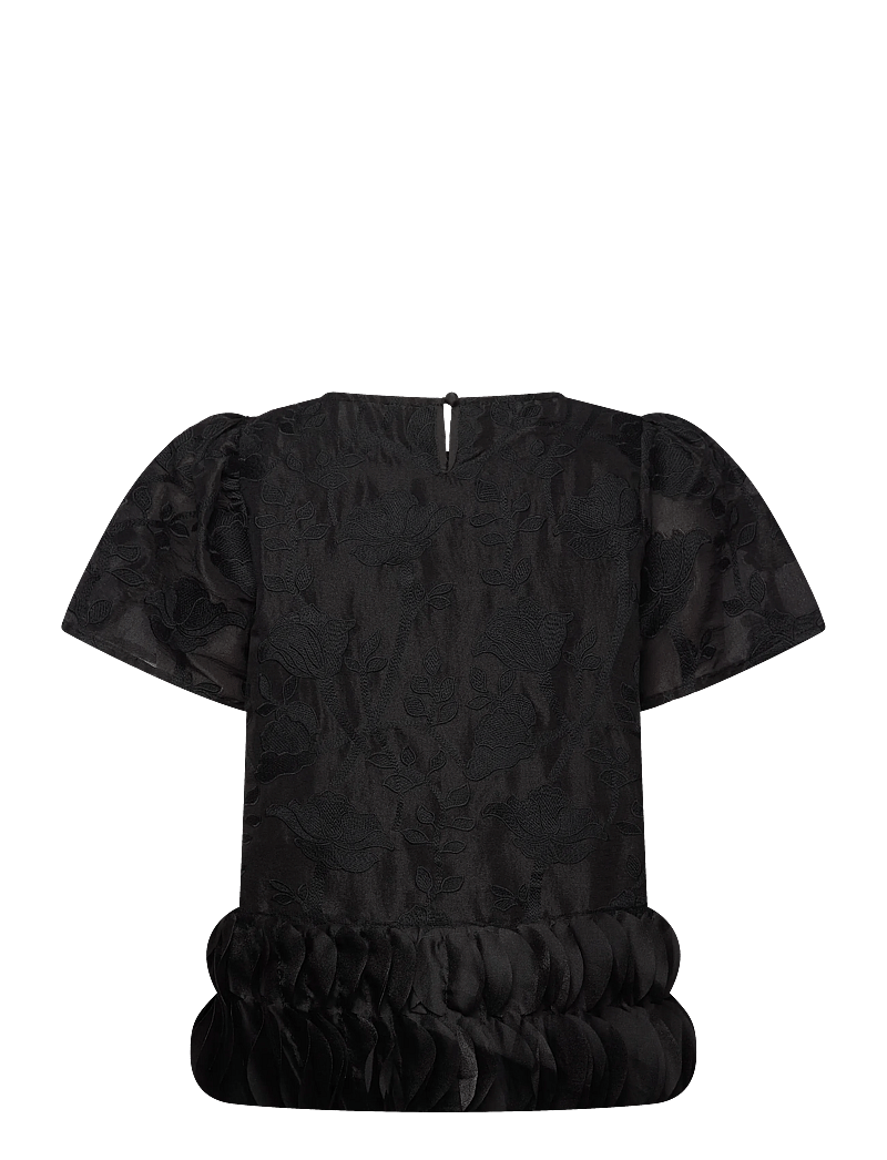 Hunkøn - Aiko Blouse - lühikeste varrukatega pluusid - black - 2