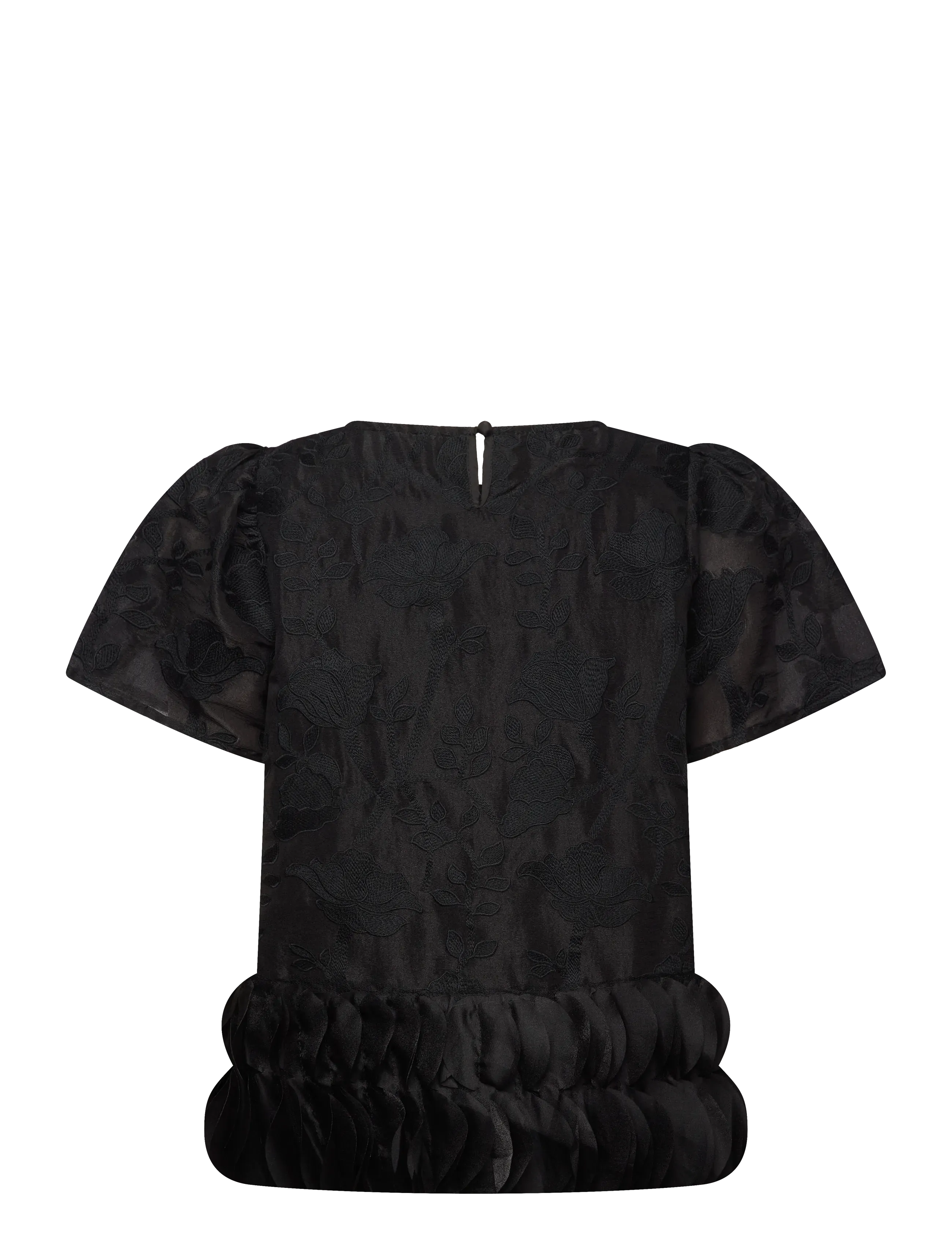 Hunkøn - Aiko Blouse - kortermede bluser - black - 2