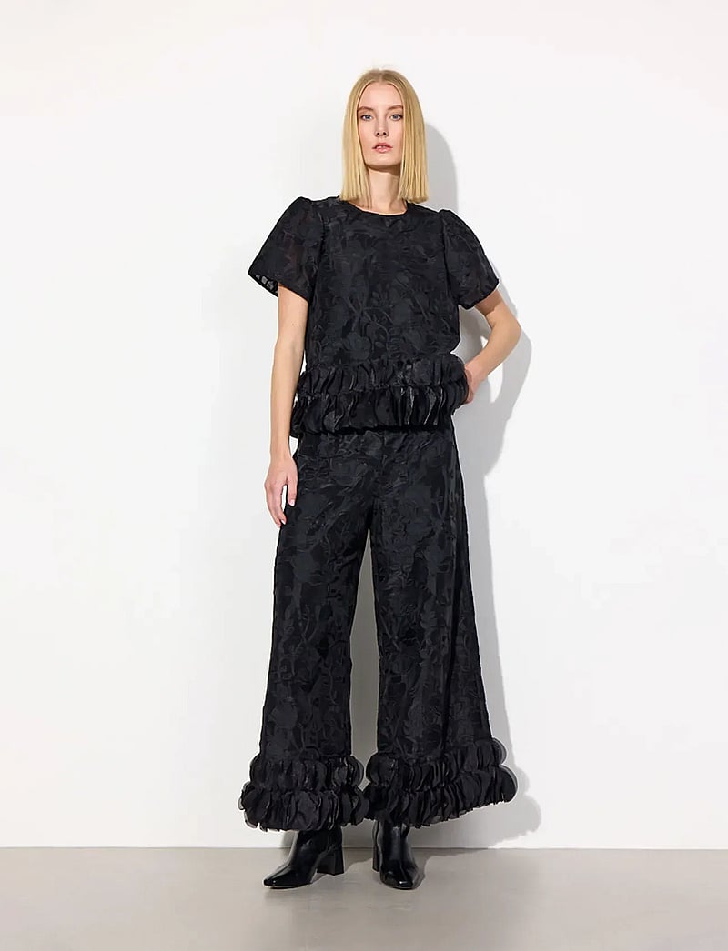 Hunkøn - Aiko Blouse - lühikeste varrukatega pluusid - black - 3