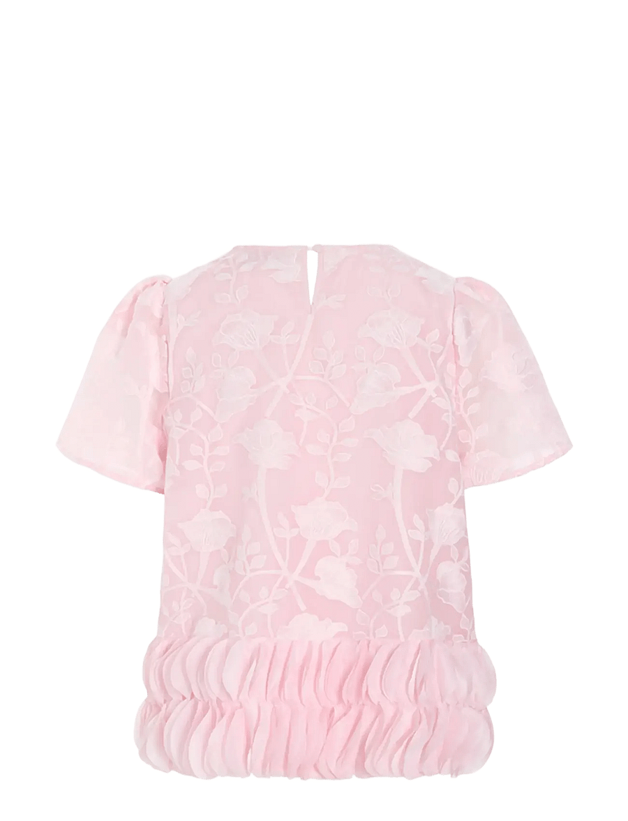 Hunkøn - Aiko Blouse - lühikeste varrukatega pluusid - pink - 2