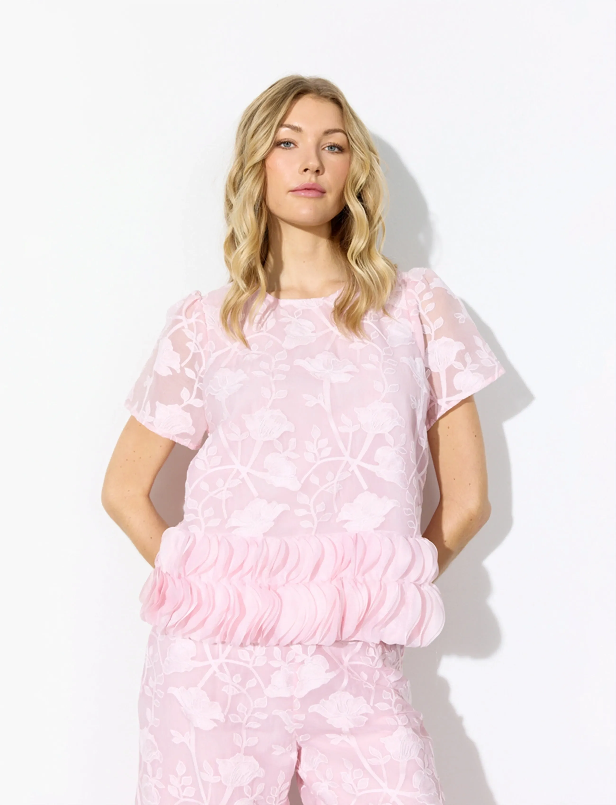 Hunkøn Aiko Blouse, XXL, Blouses, Rosa - Short-sleeved, Frauen