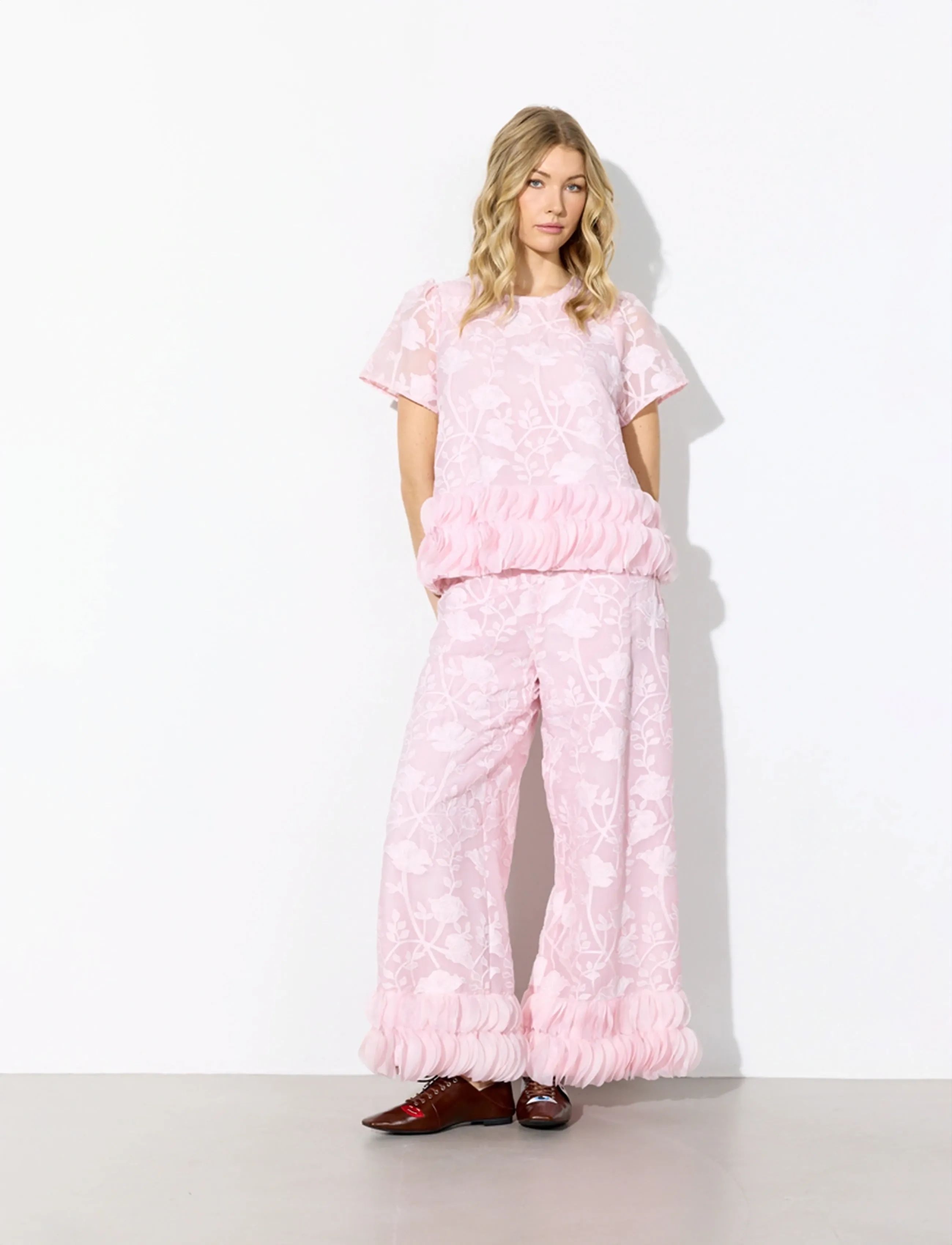 Hunkøn - Aiko Blouse - kurzärmelige blusen - pink - 3