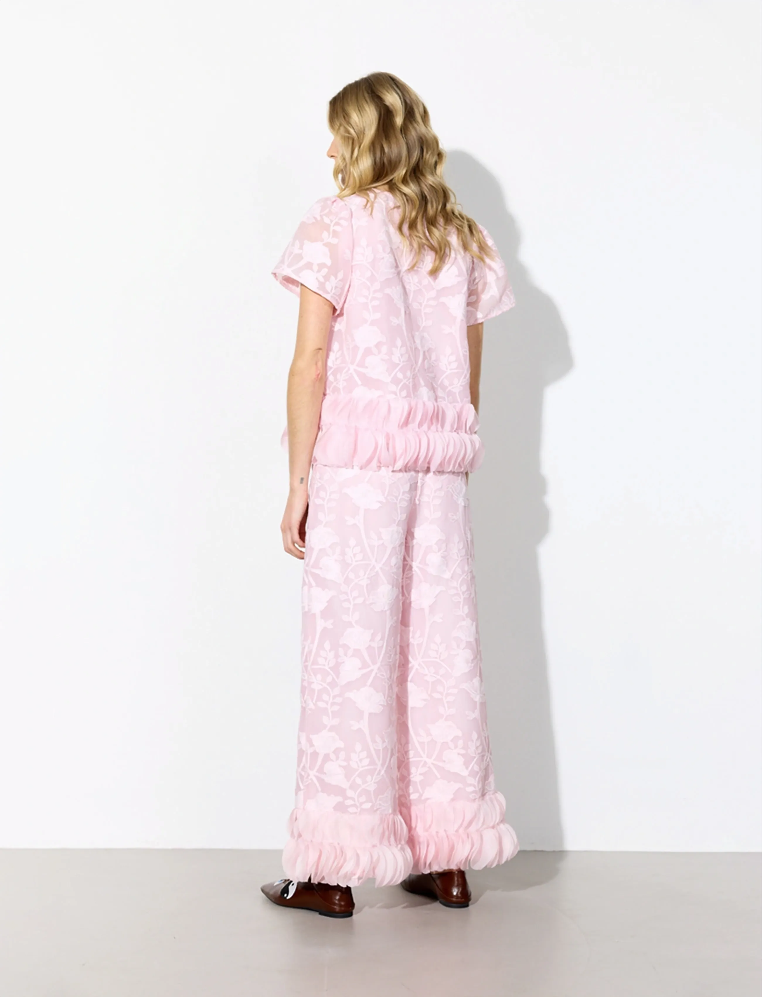 Hunkøn - Aiko Blouse - kurzärmelige blusen - pink - 4