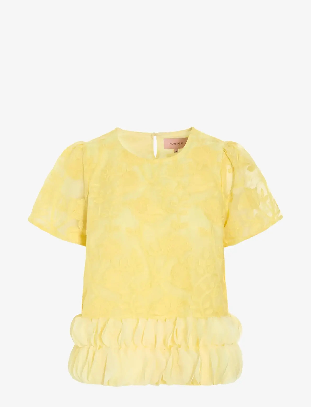 Hunkøn - Aiko Blouse - lühikeste varrukatega pluusid - yellow - 1