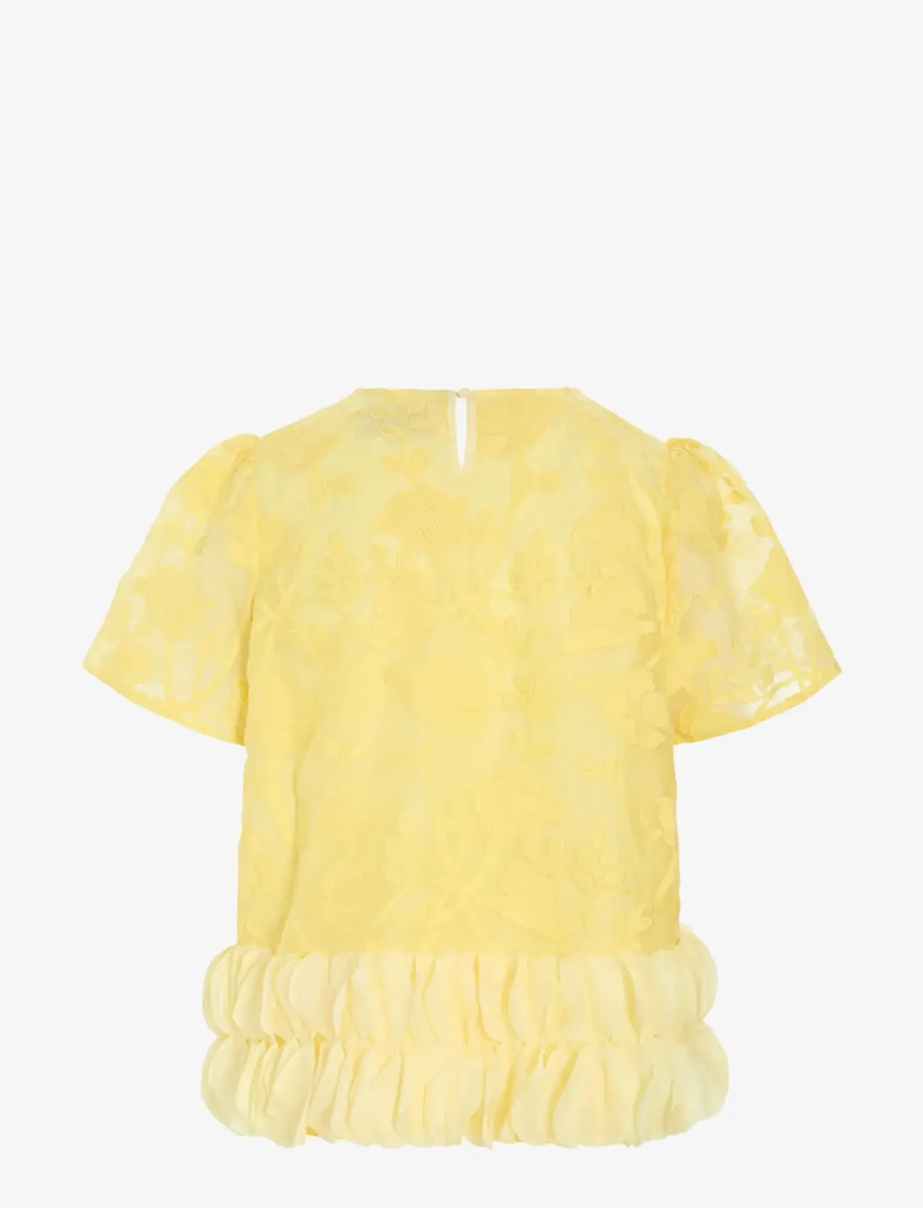 Hunkøn - Aiko Blouse - lühikeste varrukatega pluusid - yellow - 2