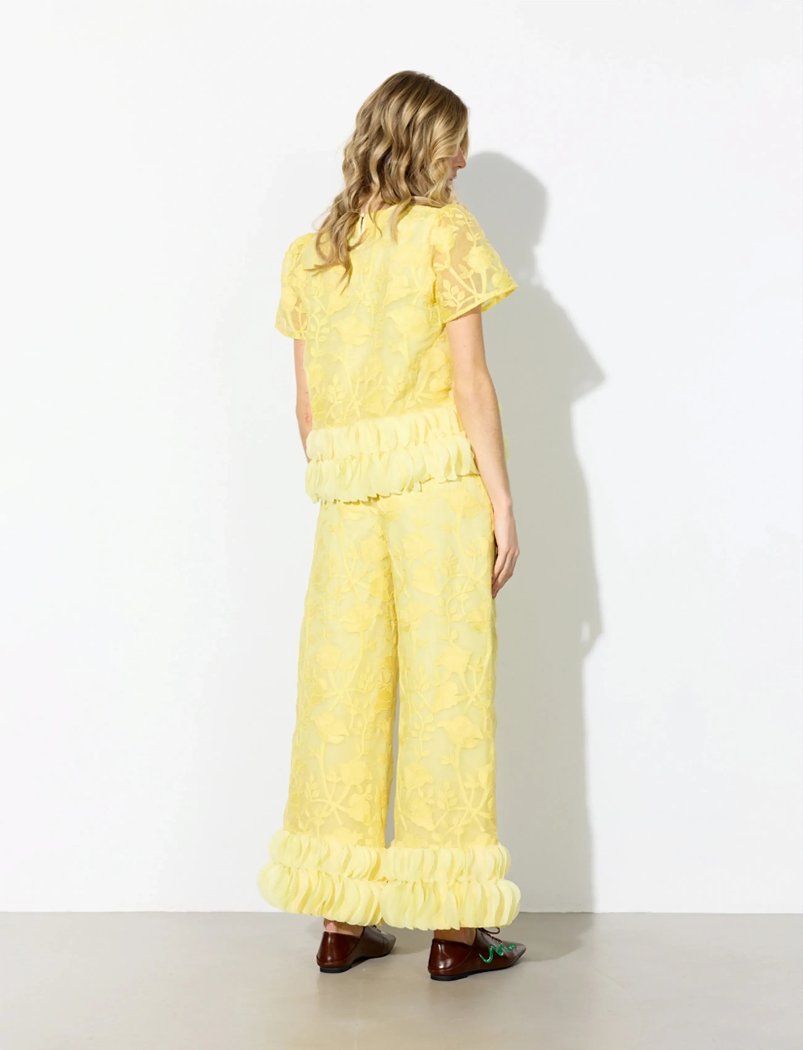 Hunkøn - Aiko Blouse - blūzes ar īsām piedurknēm - yellow - 5