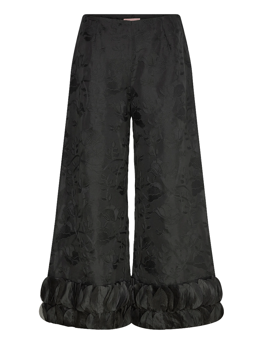 Hunkøn - Aiko Trousers - vida byxor - black - 1