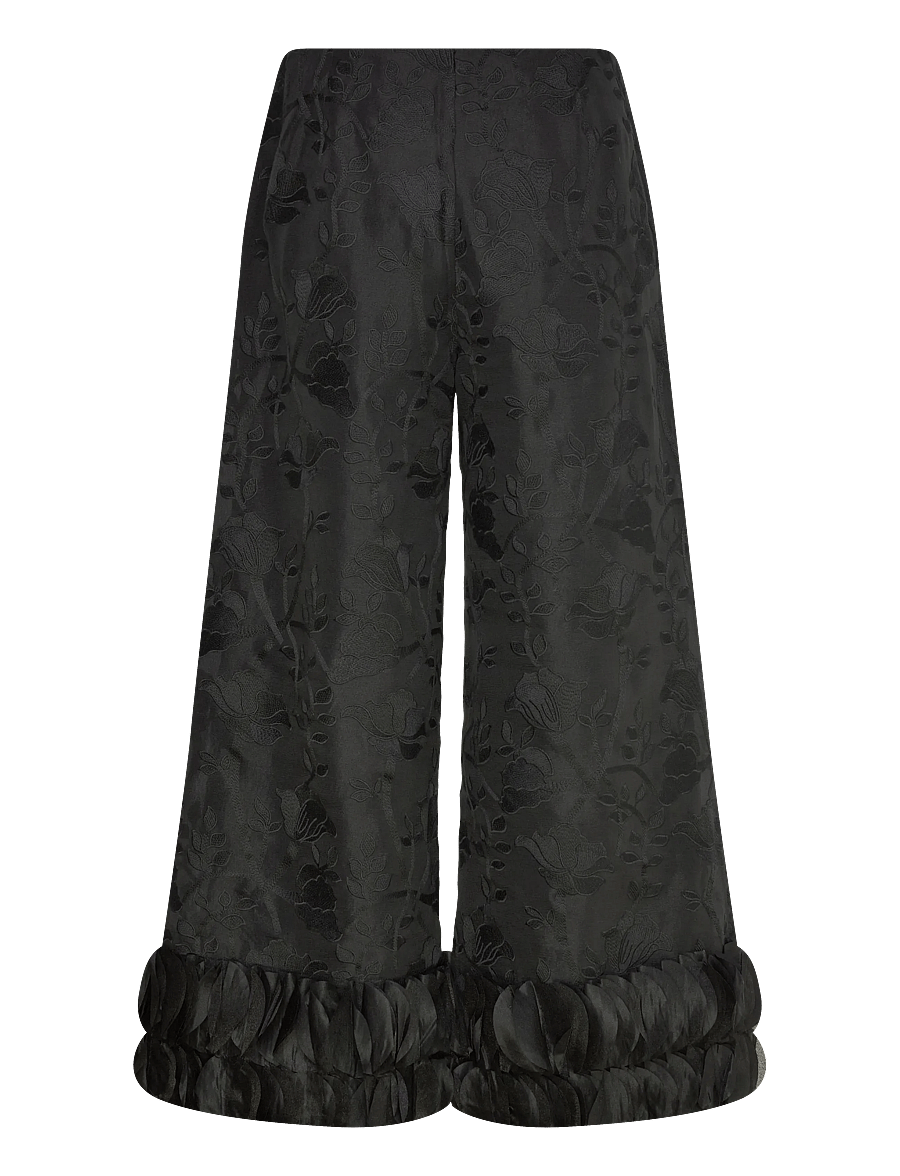 Hunkøn - Aiko Trousers - vida byxor - black - 2